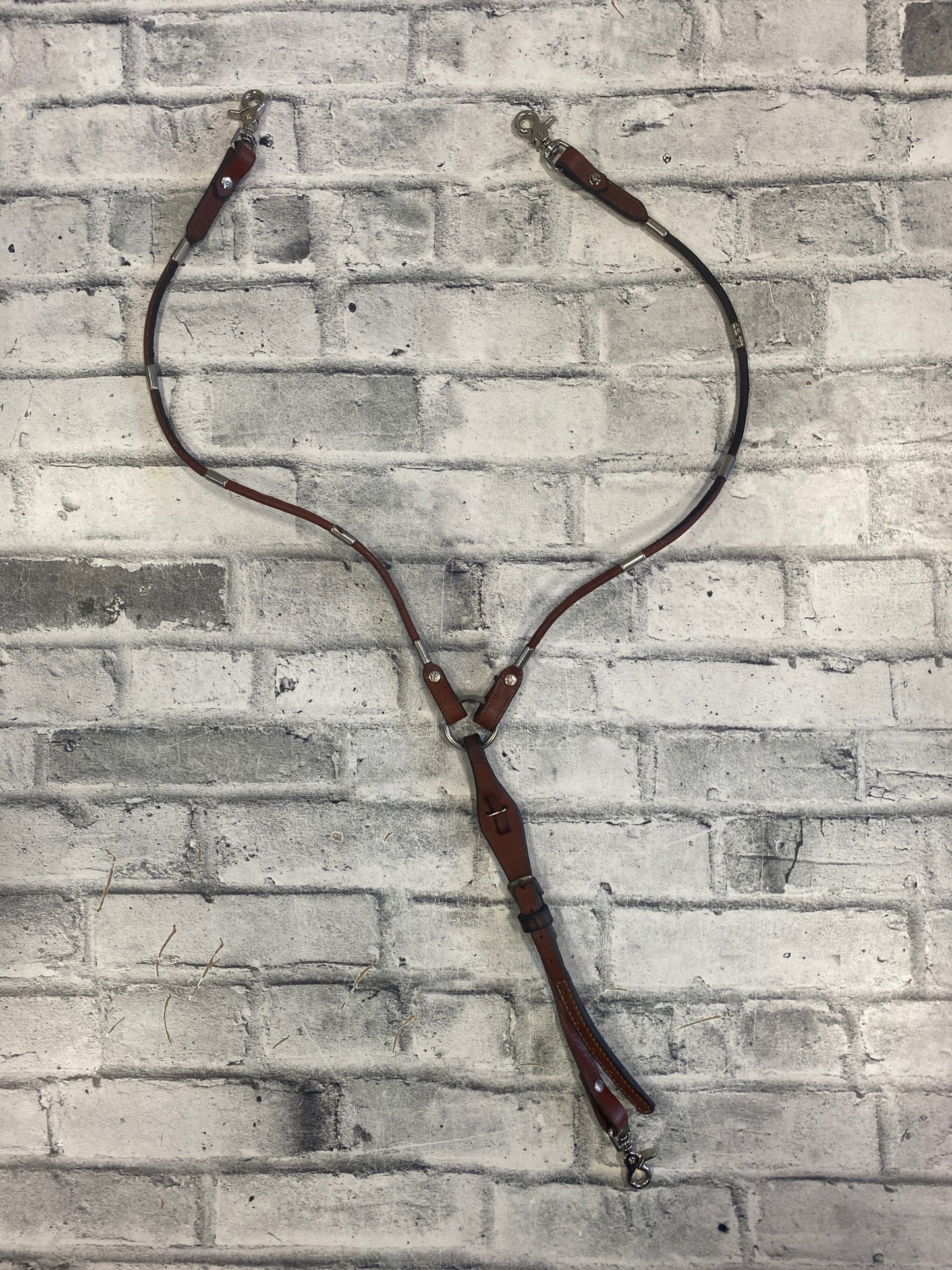 Breast Collar w Weighted Silver Accents