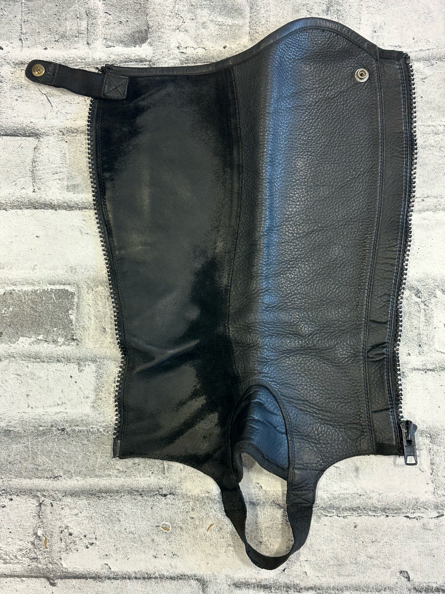 Ariat Leather/Suede Half Chaps - C 13" H 16"