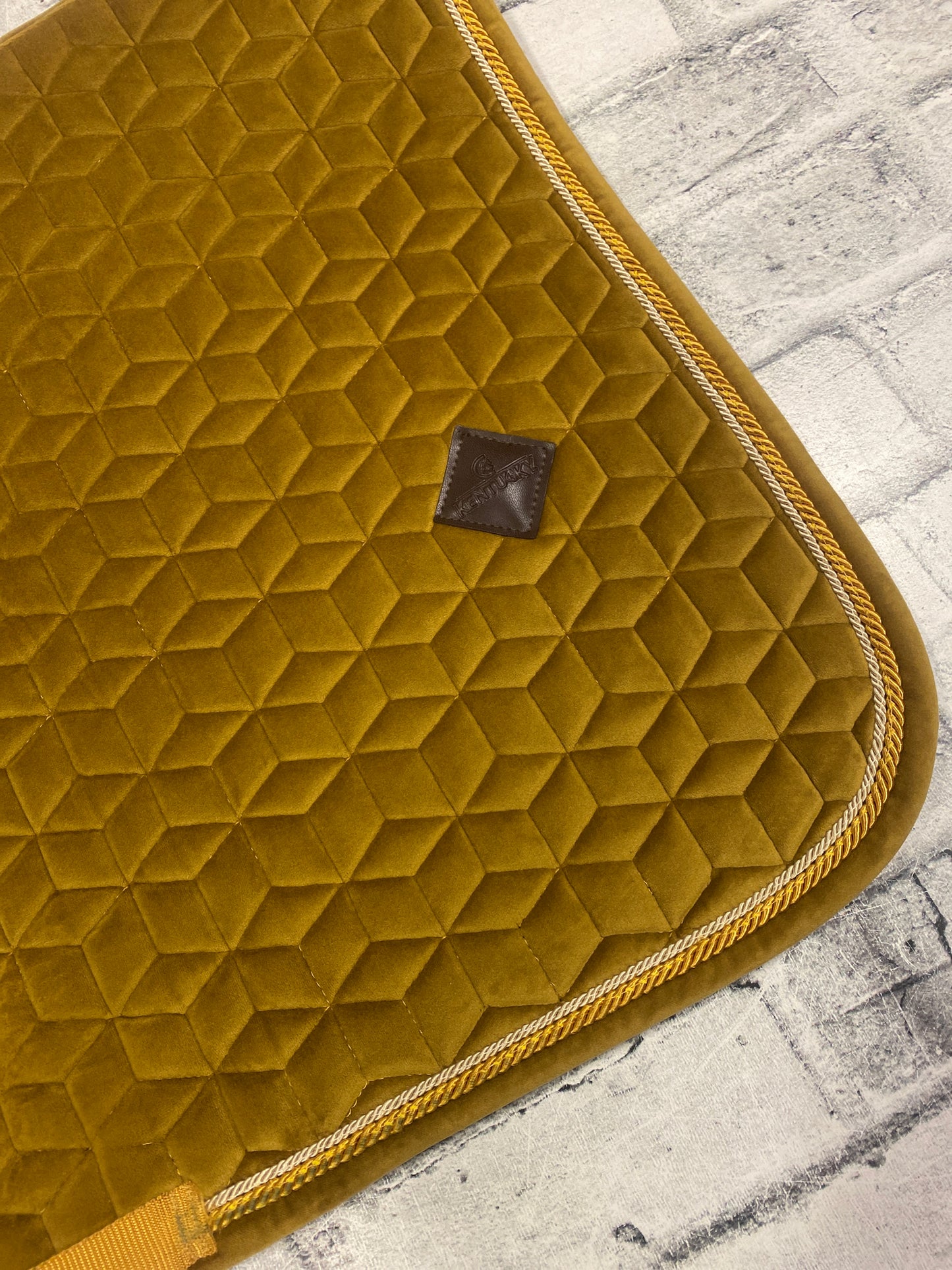Kentucky Velvet Dressage Pad Mustard F