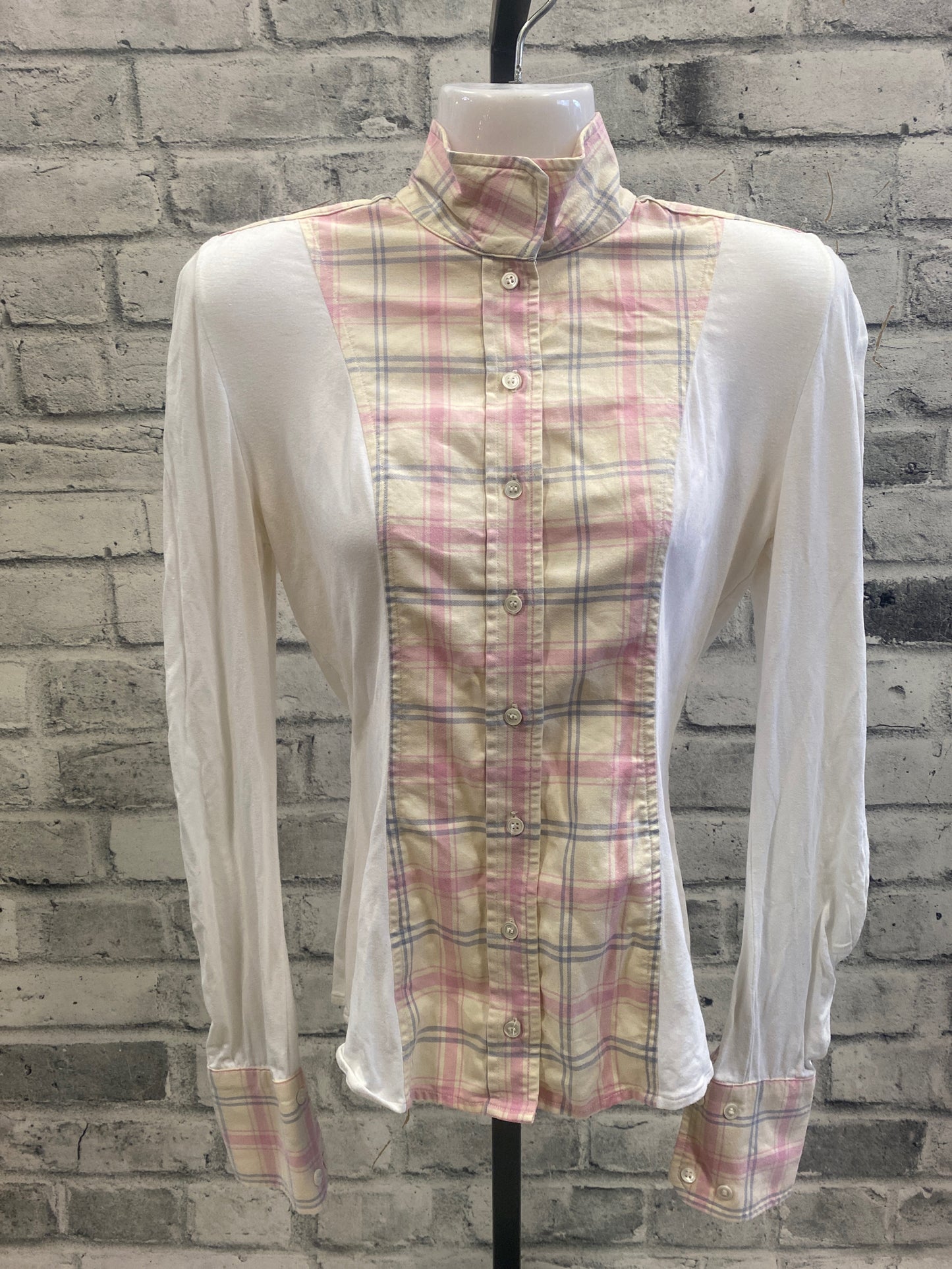 Le Fash LS Show Shirt Plaid/White XS