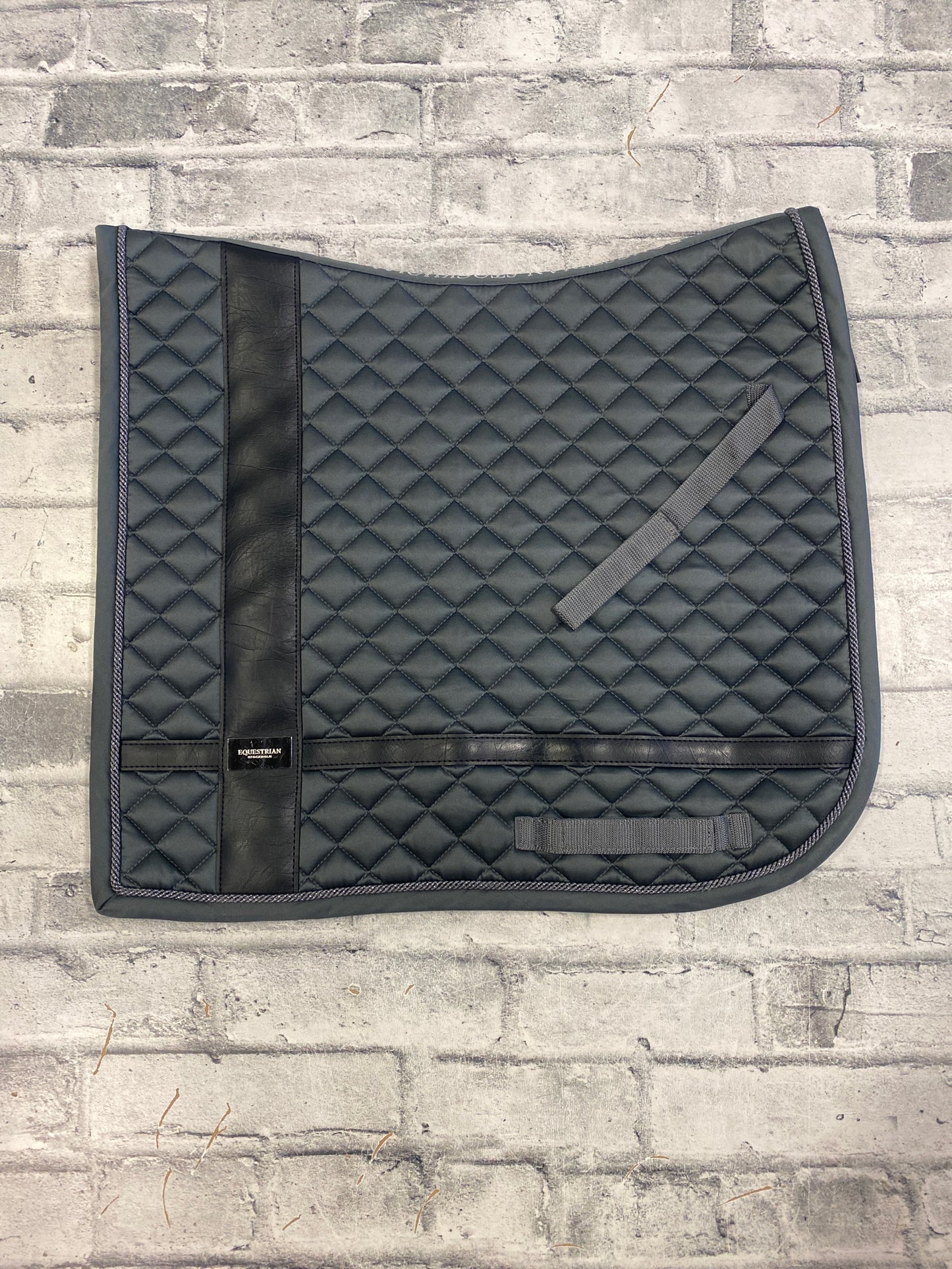 Equestrian Stockholm Dressage Saddle Pad Charcoal F