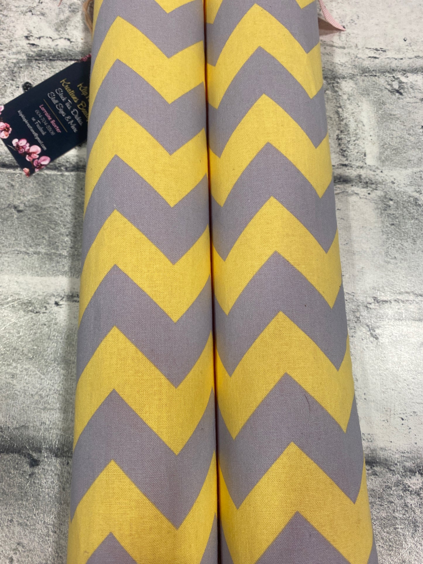Klip Klop Kreations Childrens Boot Buddy - Grey & Yellow Chevron Print + Pink