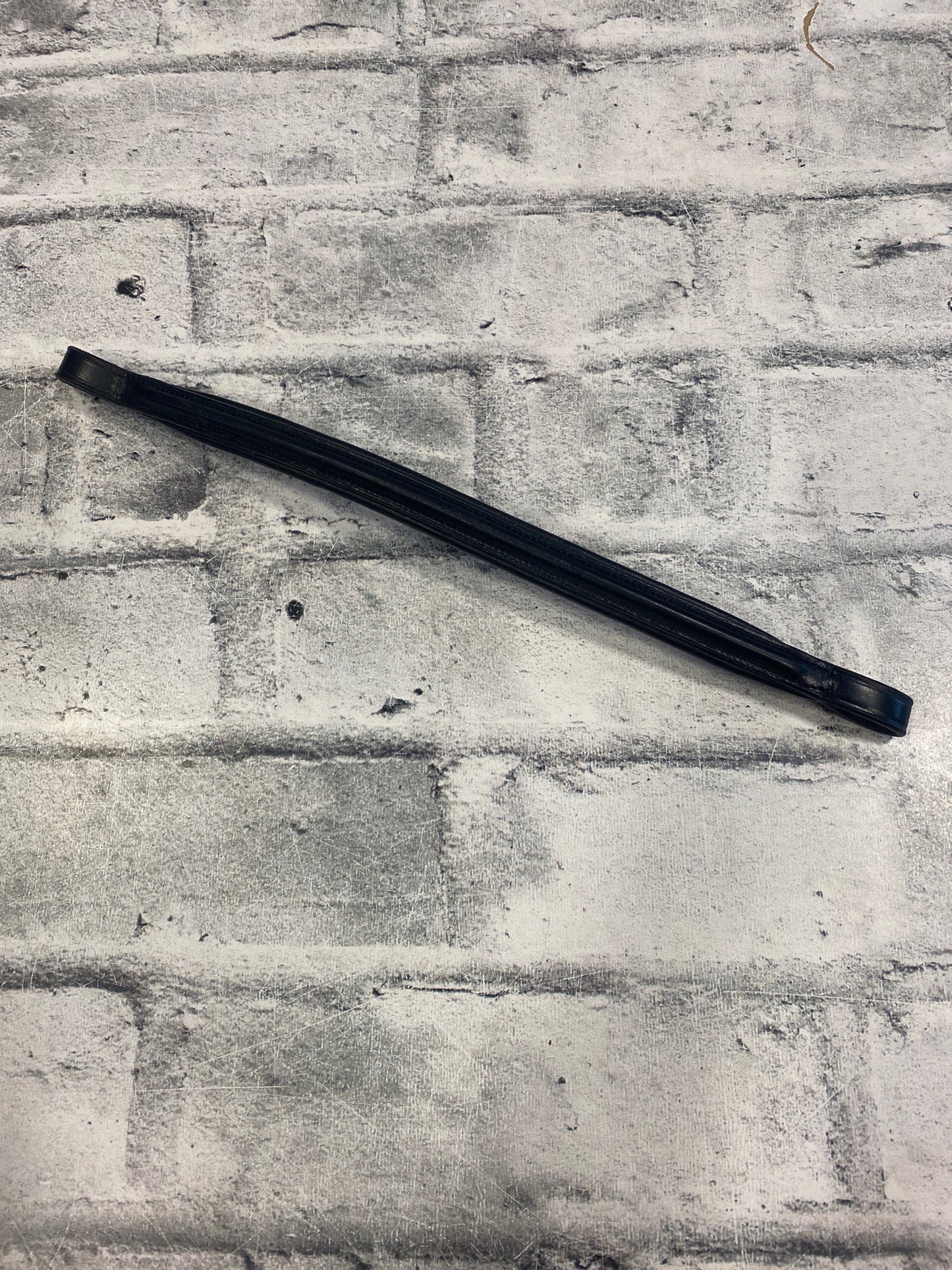 14" Black Raised Padded Browband