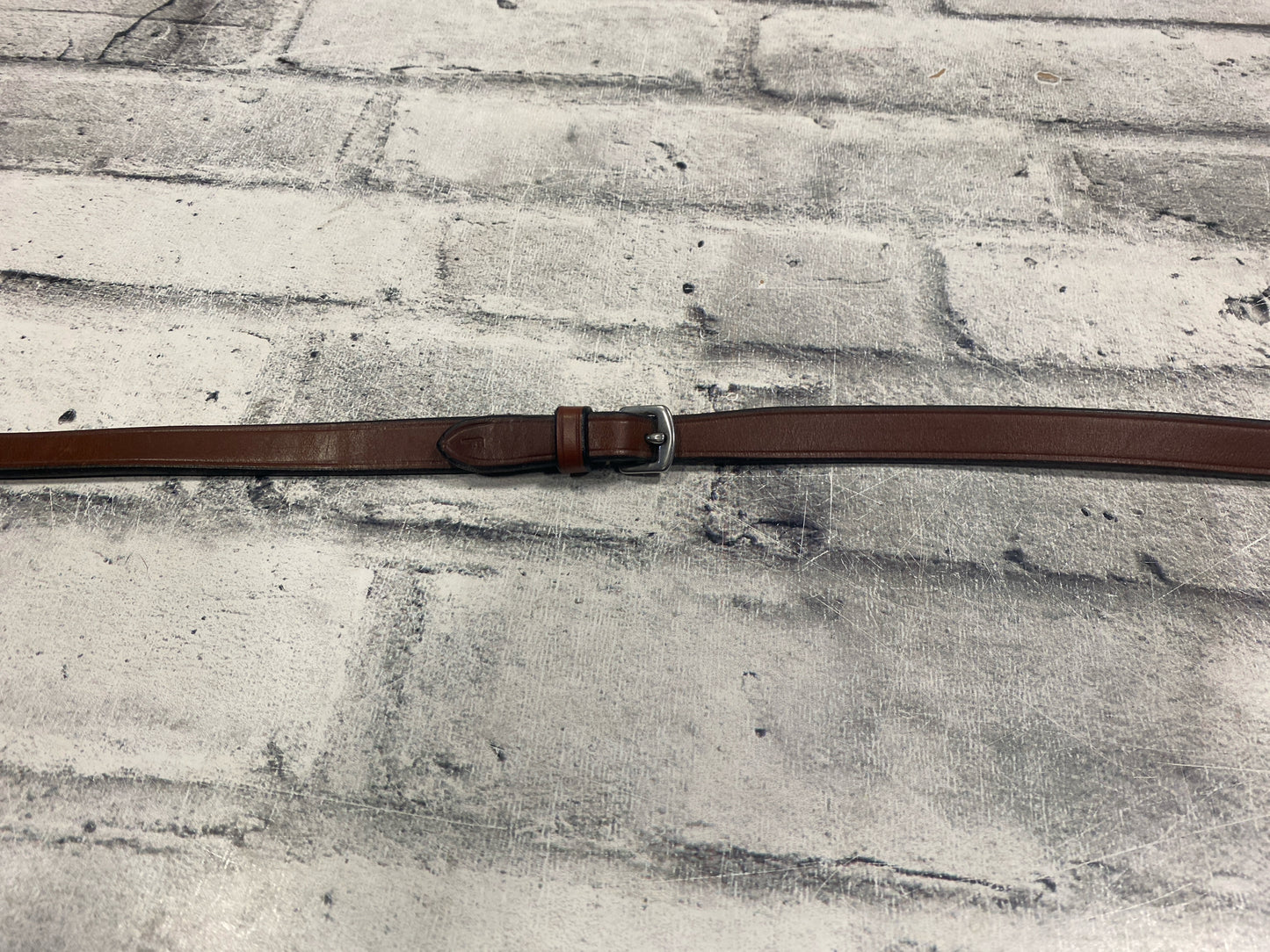 Raised Fancy Stitch Laced Reins Brown