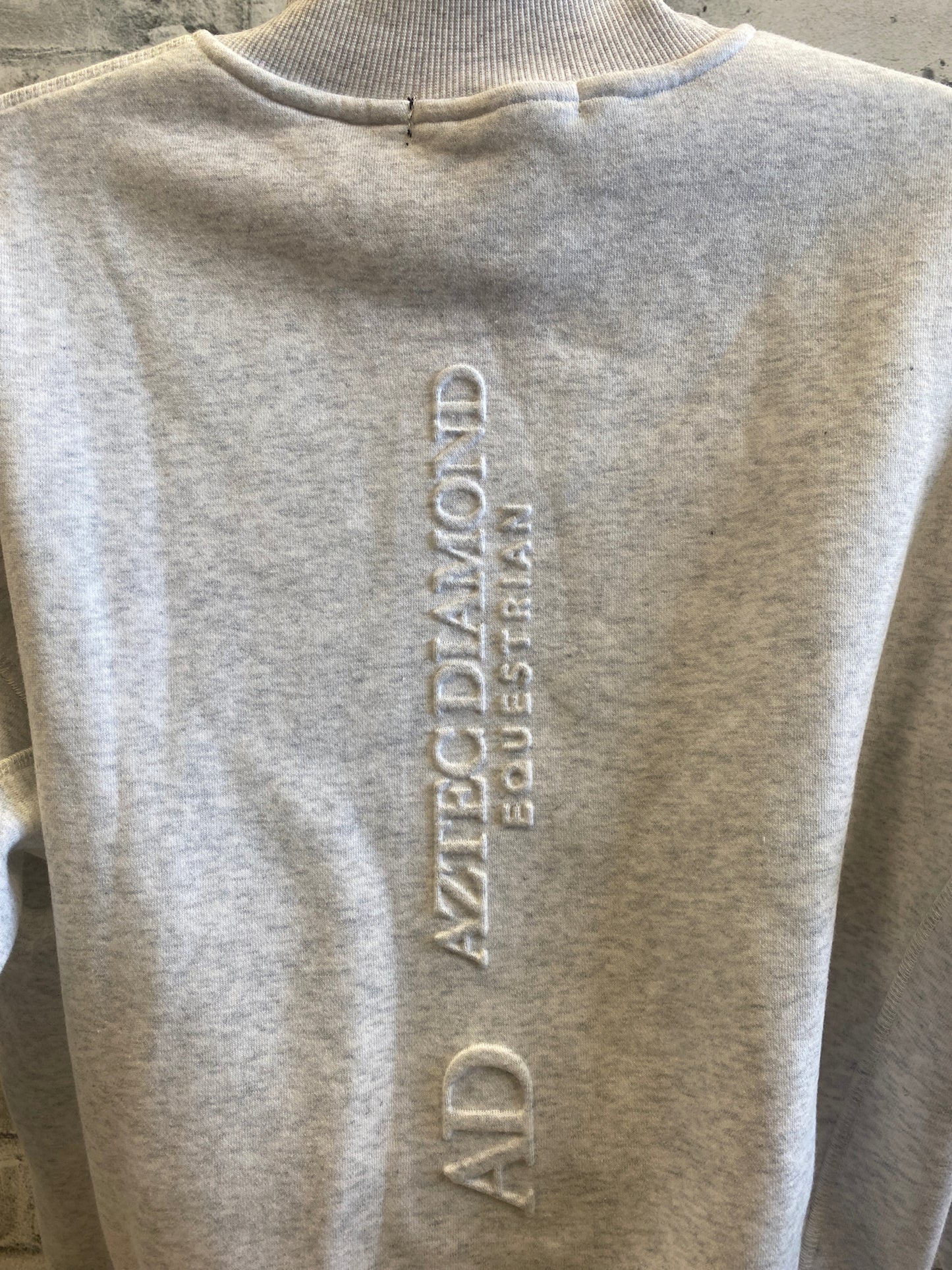 Aztec Diamond Equestrian 1/2 Zip Sweater Grey M
