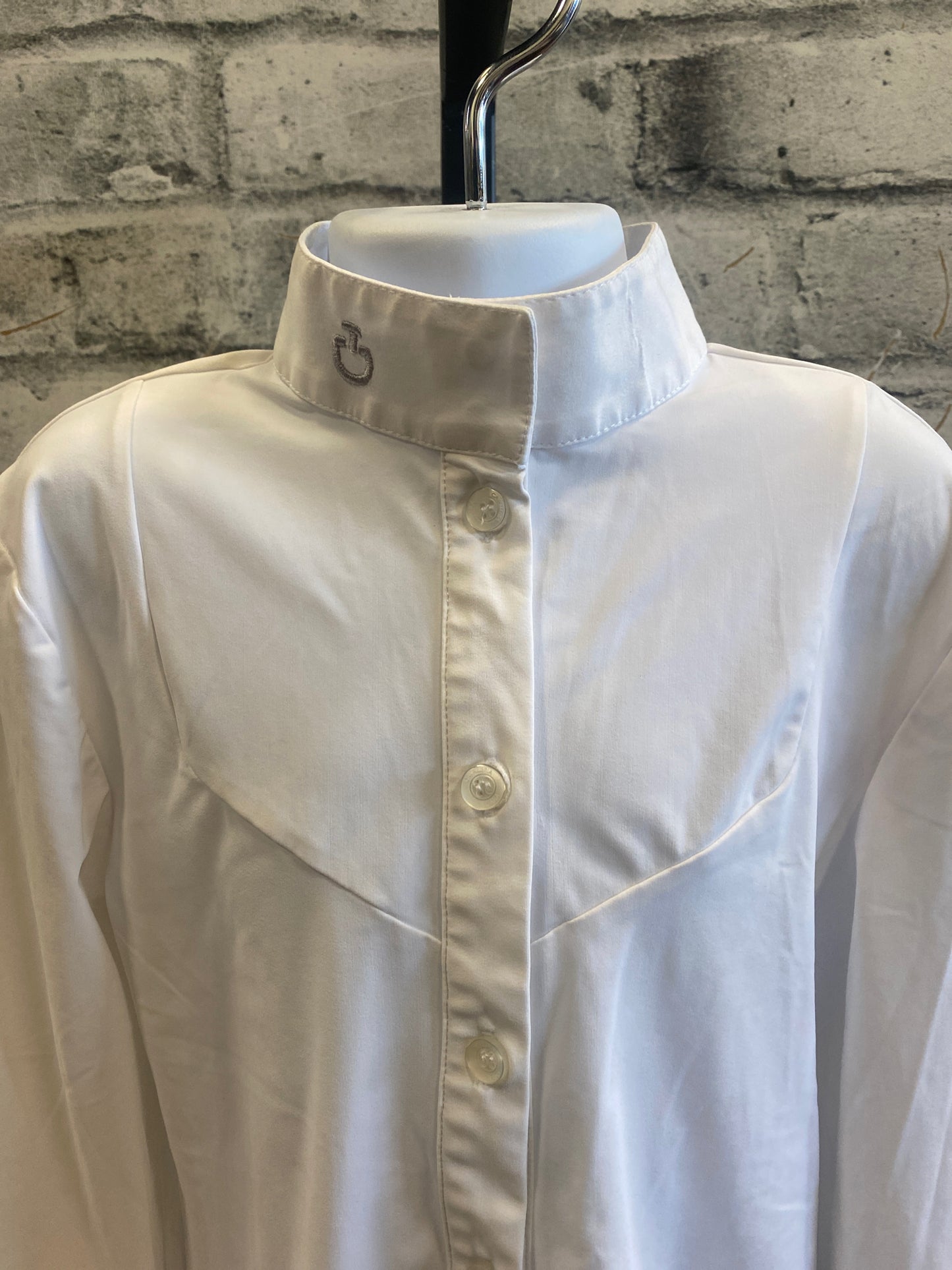 Cavalleria Toscana LS Show Shirt White Childrens M