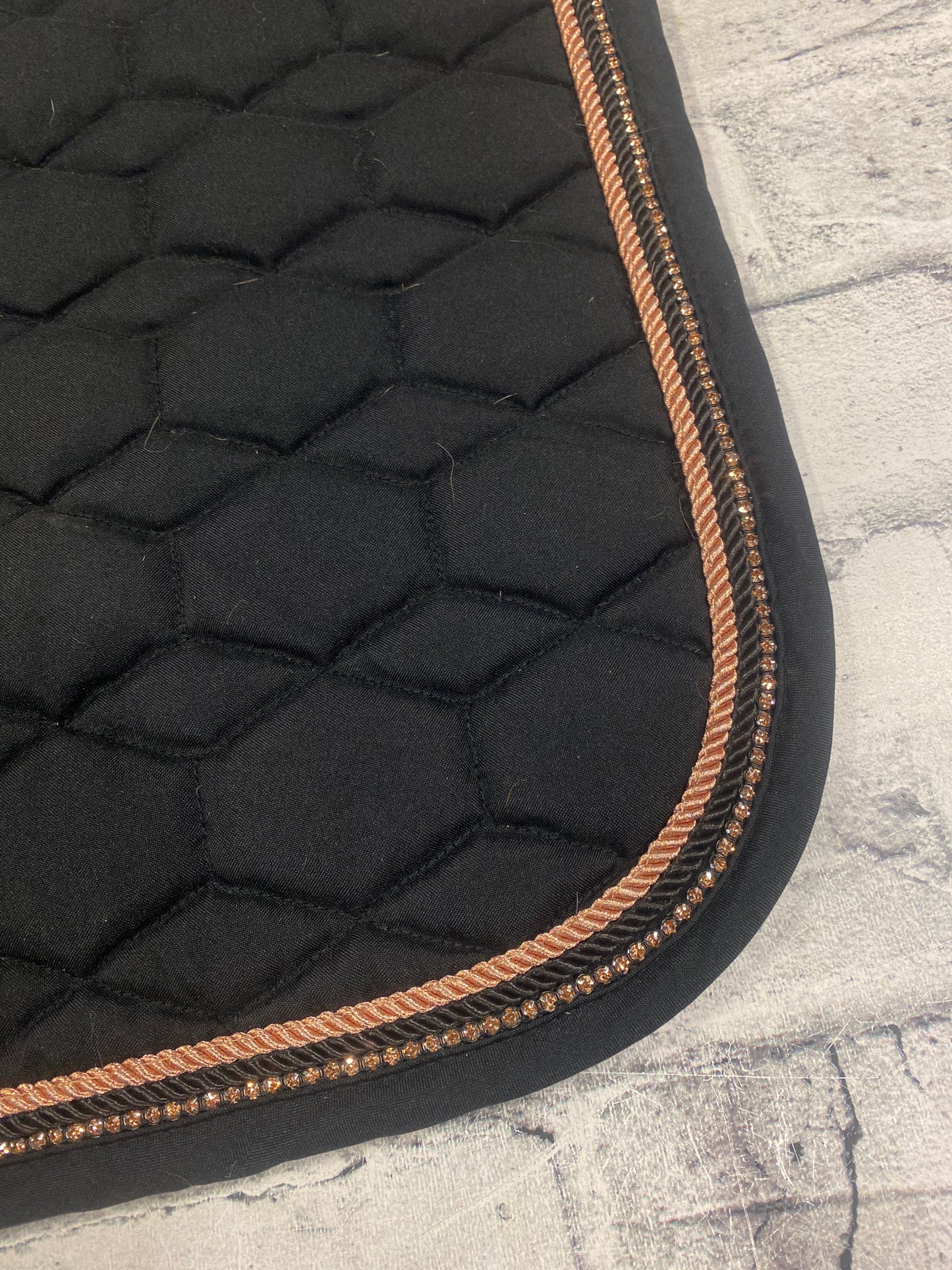 HMK Sport Dressage Pad Black/Rose Gold