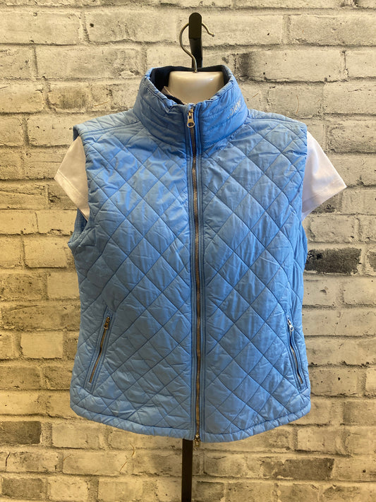 B//Vertigo Quilted Vest Blue L