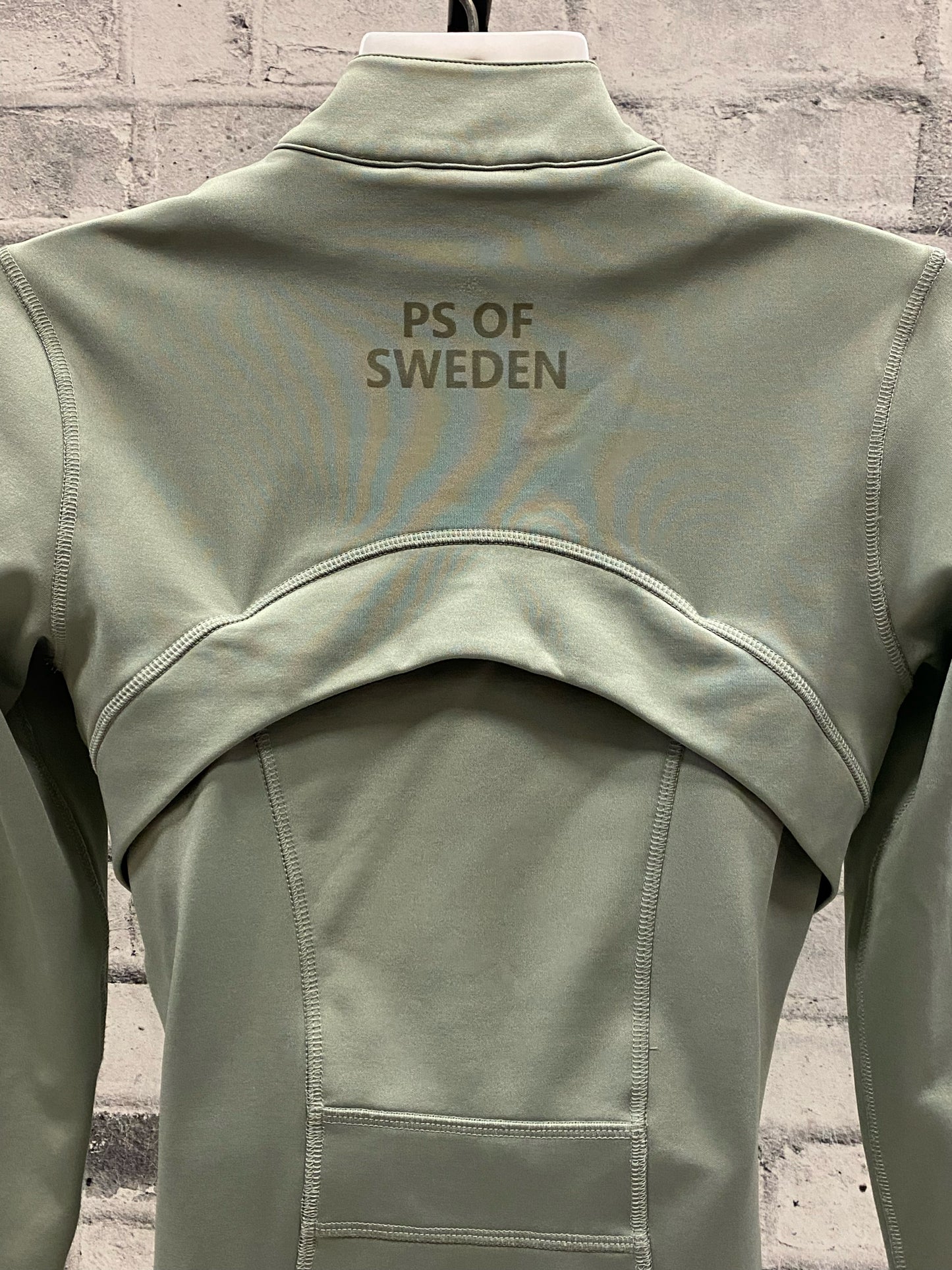 PS of Sweden Zip Up Sweater Sage XS