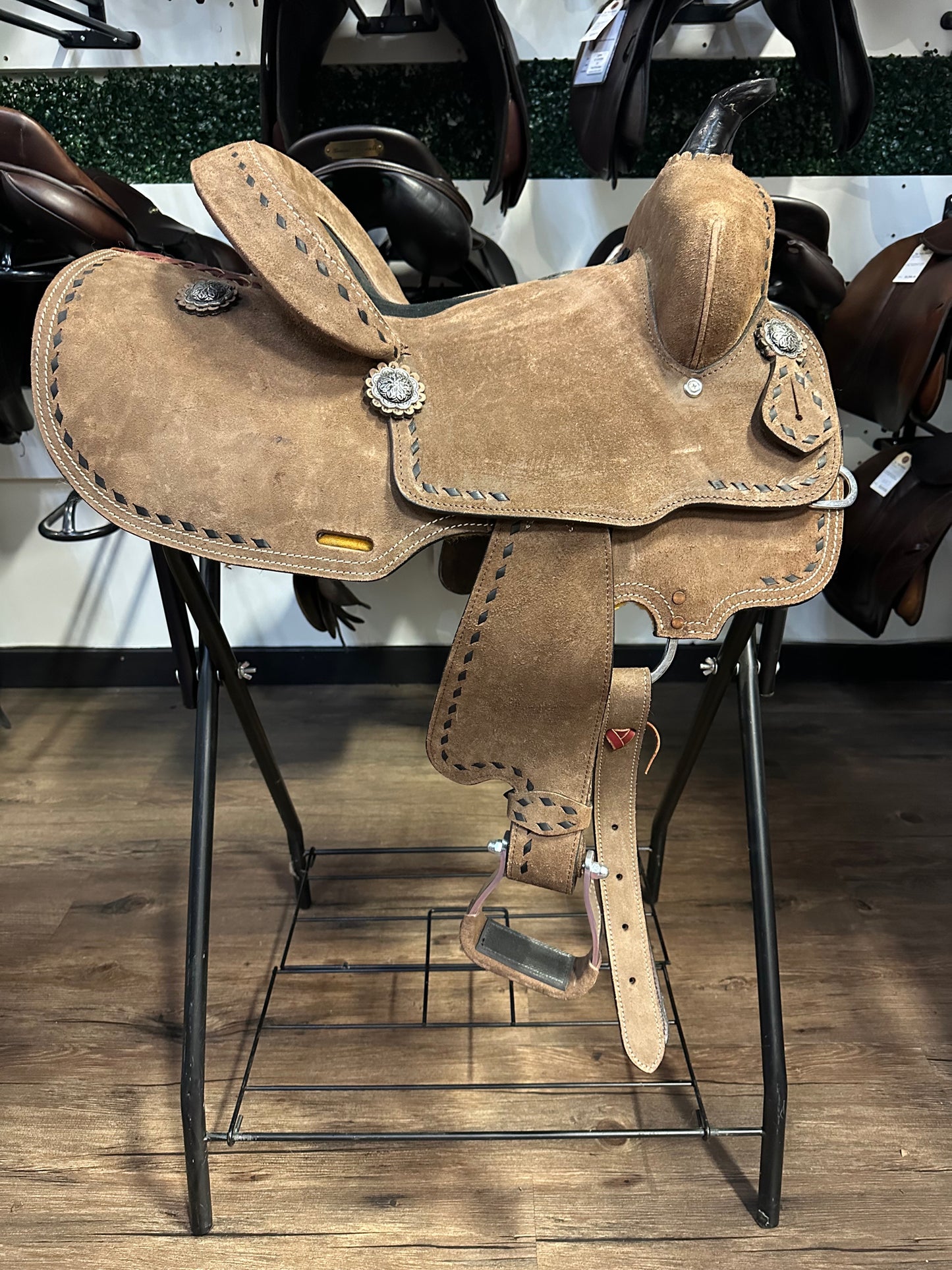 13" Double T Barrel Saddle - 7" Gullet