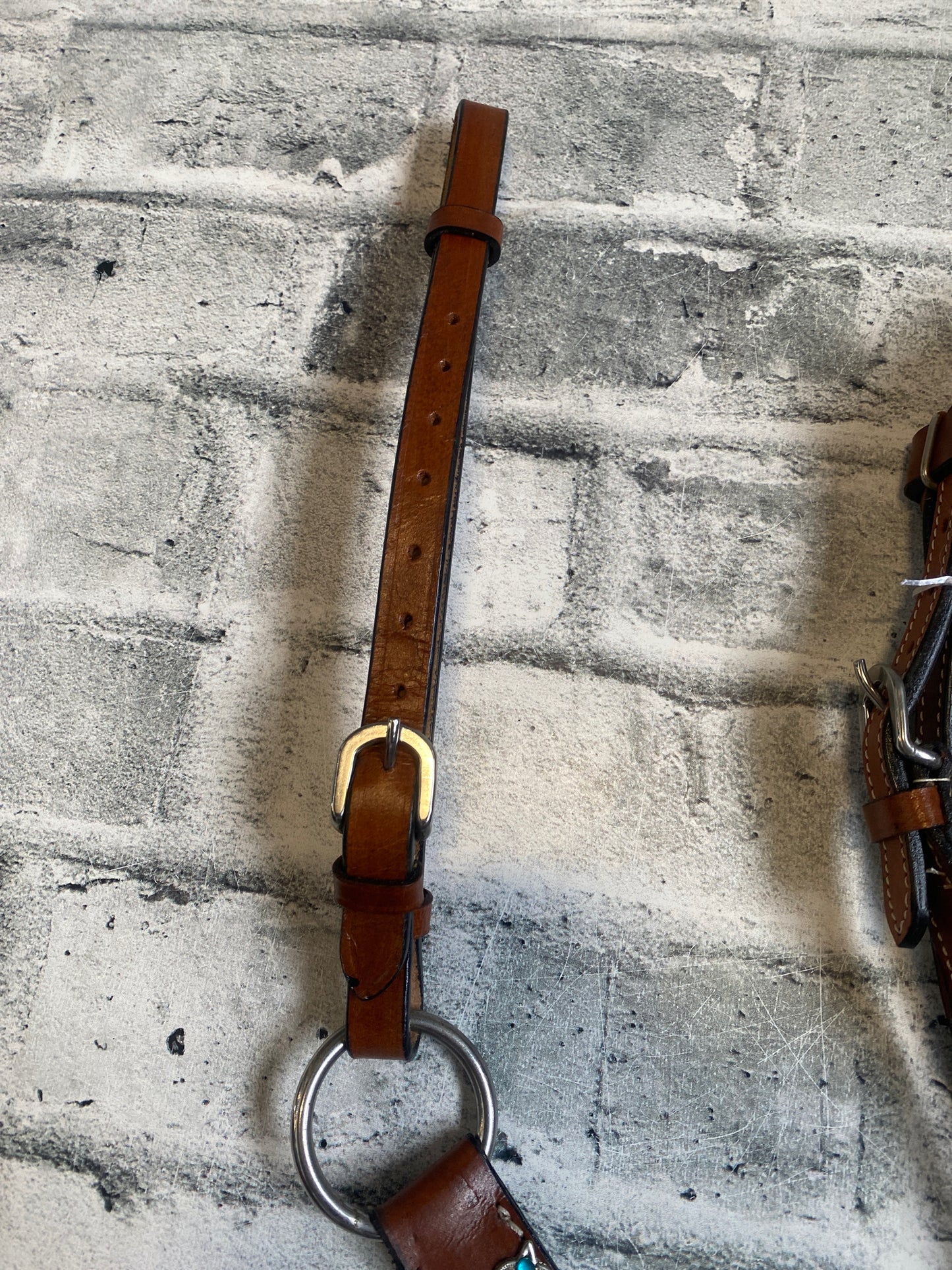 Western Blue Jewel Headstall + Reins + Breast Collar NEW