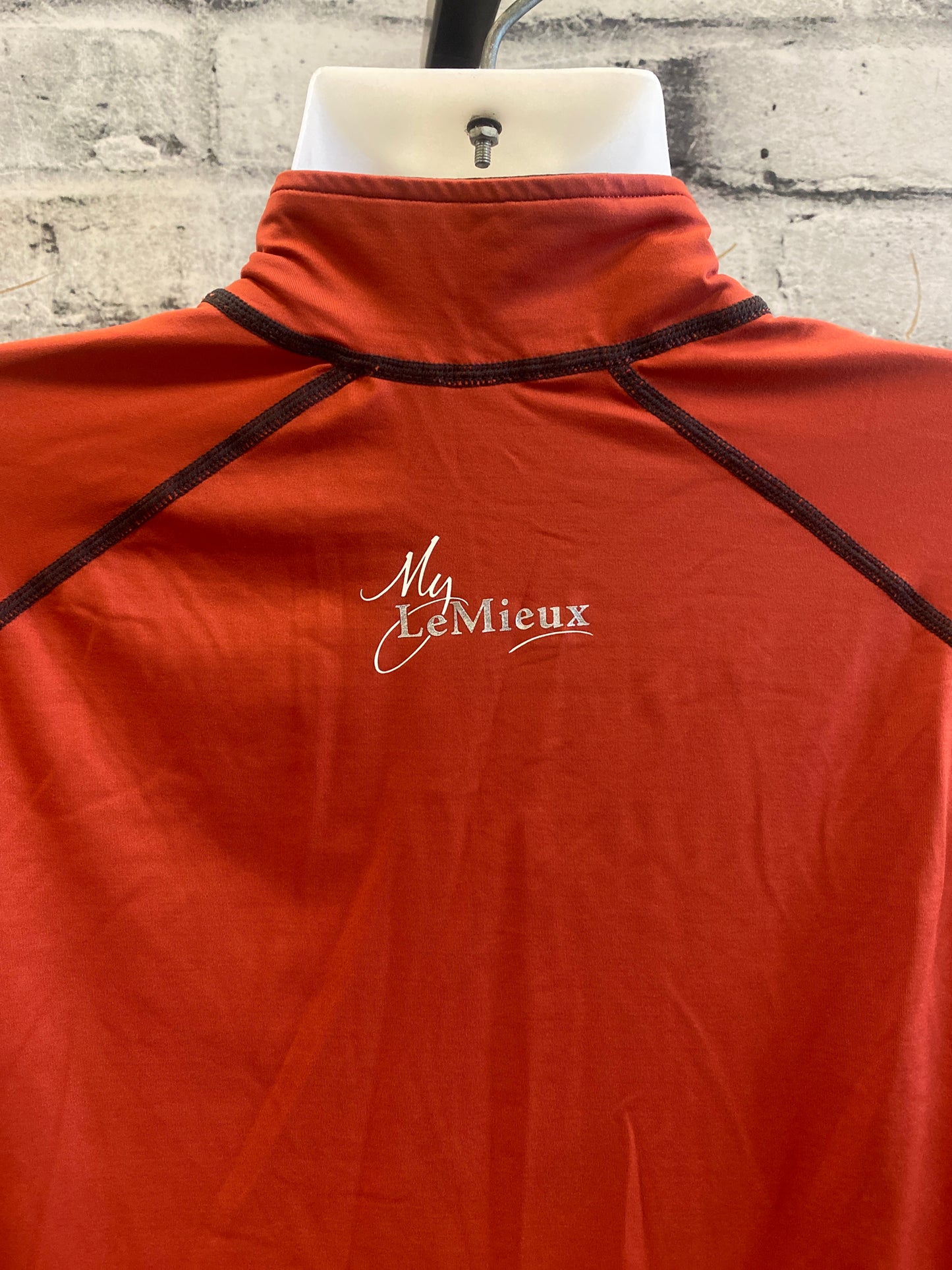 LeMieux 1/4 Zip Base Layer Burnt Orange L