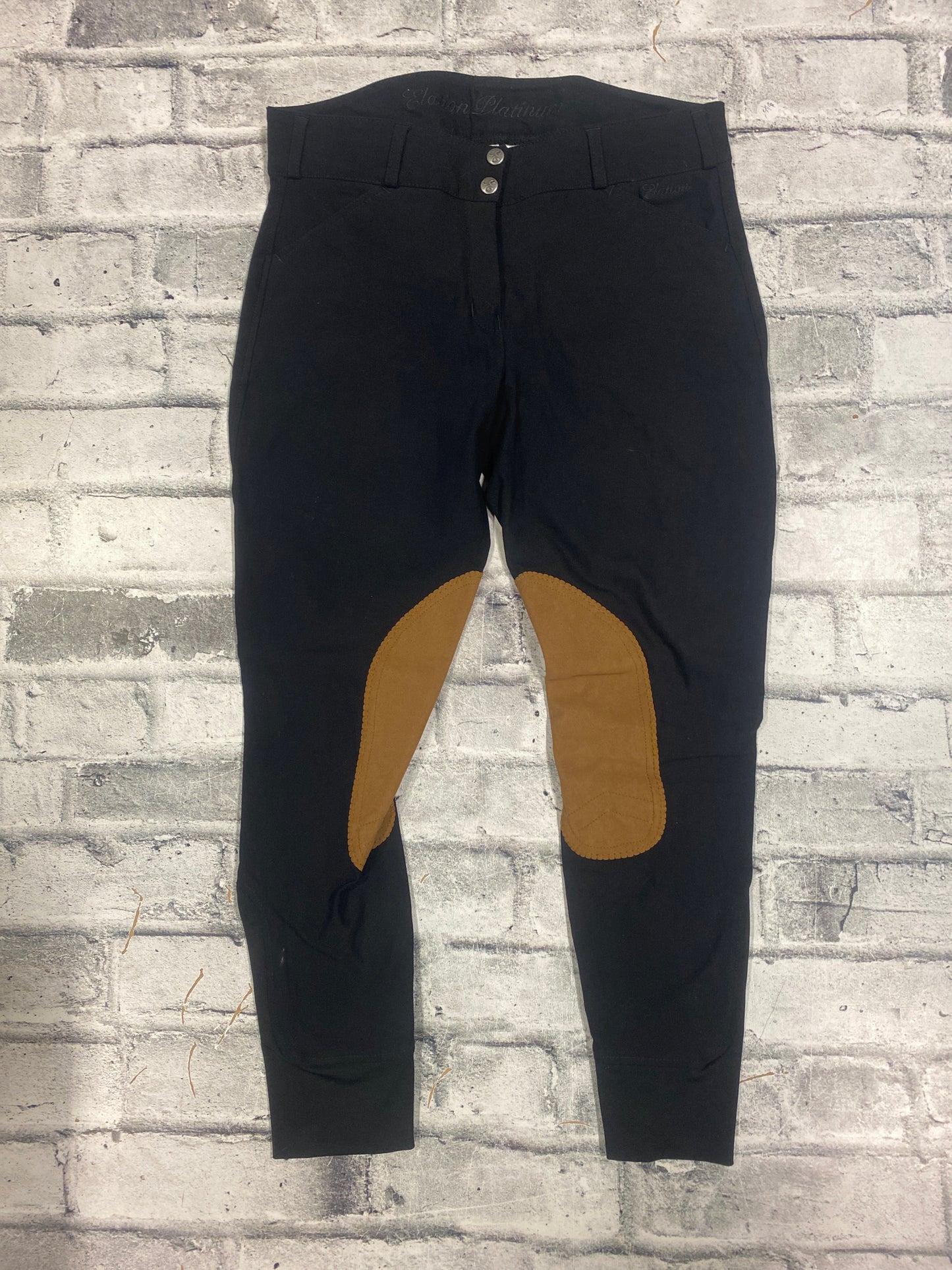 Elation Platinum KP Breeches Black/Tan 30R