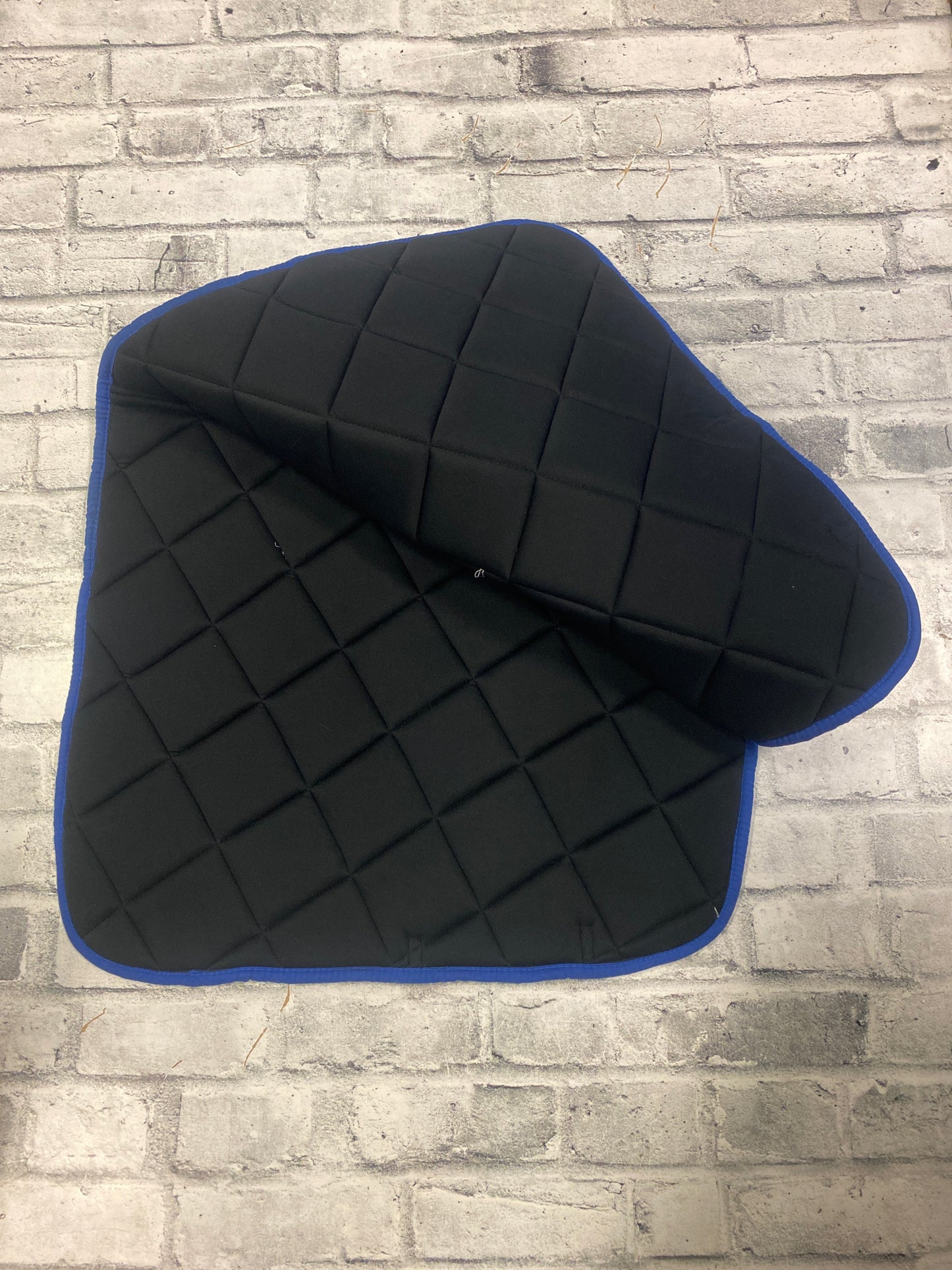 Quilted Dressage Pad Feathers/Blue