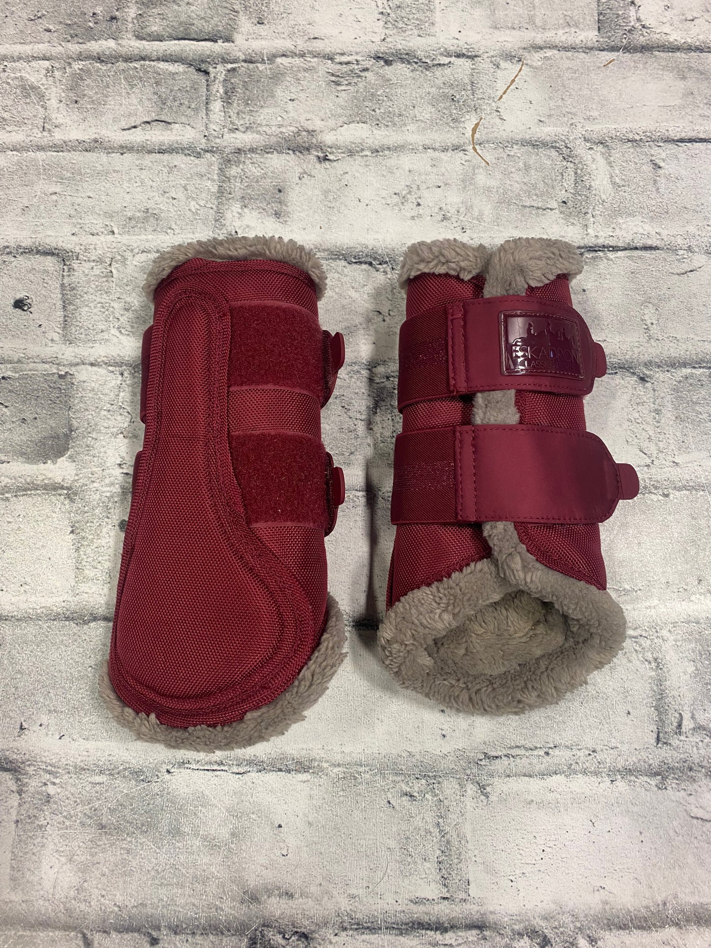 Eskadron Faux Fur Lined Brushing Boots Burg/Grey M