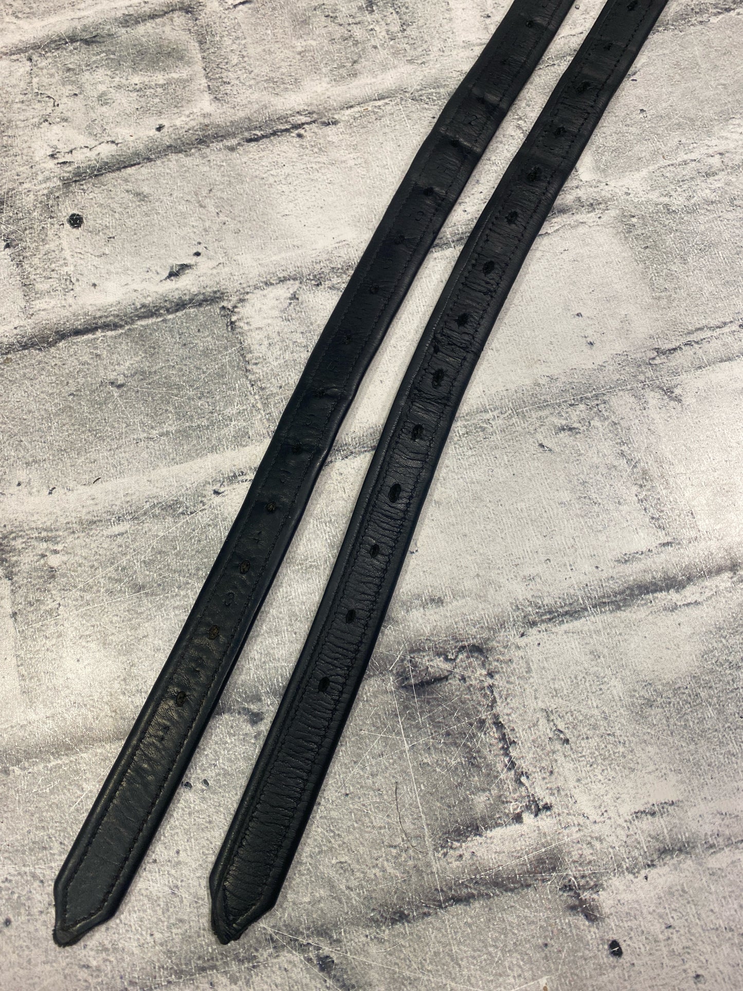 56" Prestige Stirrup Leathers Black