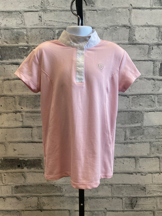 Ariat Pro Series SS Show Shirt Pink Childens 8