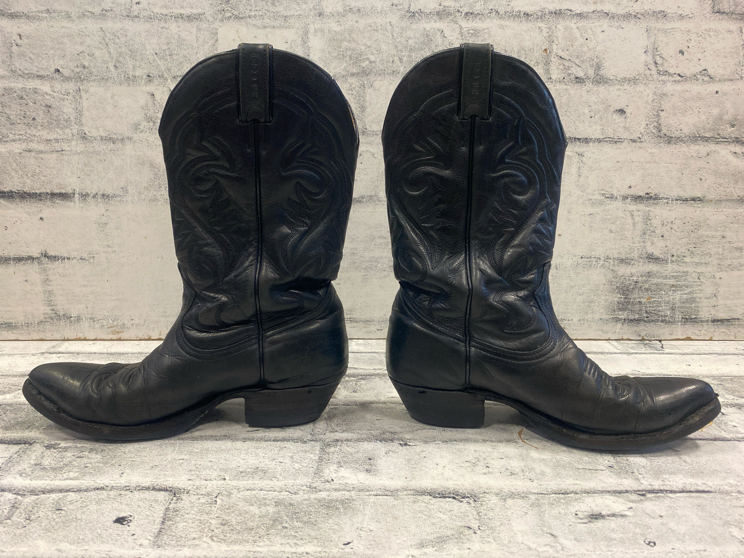 Boulet Cowboy Boots Black 8.5