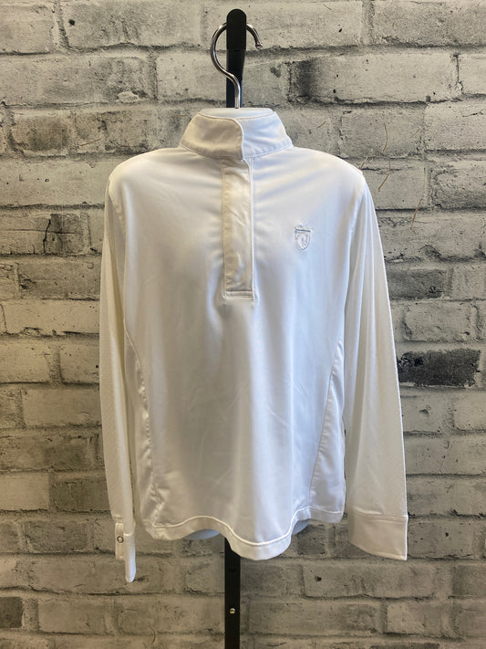 Elation Platinum LS Show Shirt White Childrens S