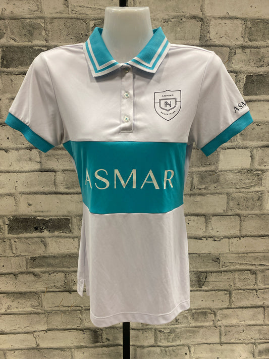 Noel Asmar SS Polo White & Teal XS