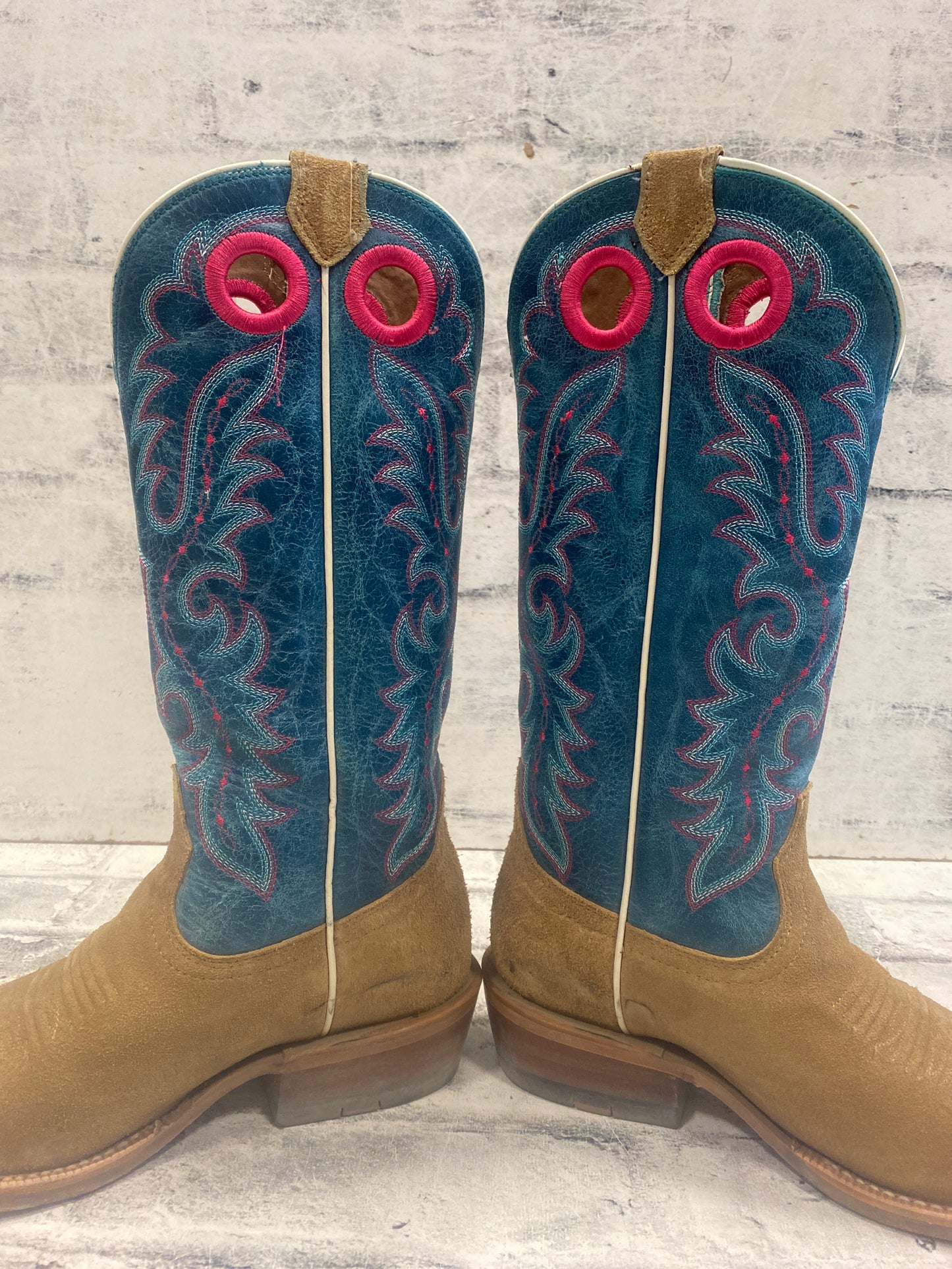 Ariat Futurity Western Boots Roughout/Teal 9.5B