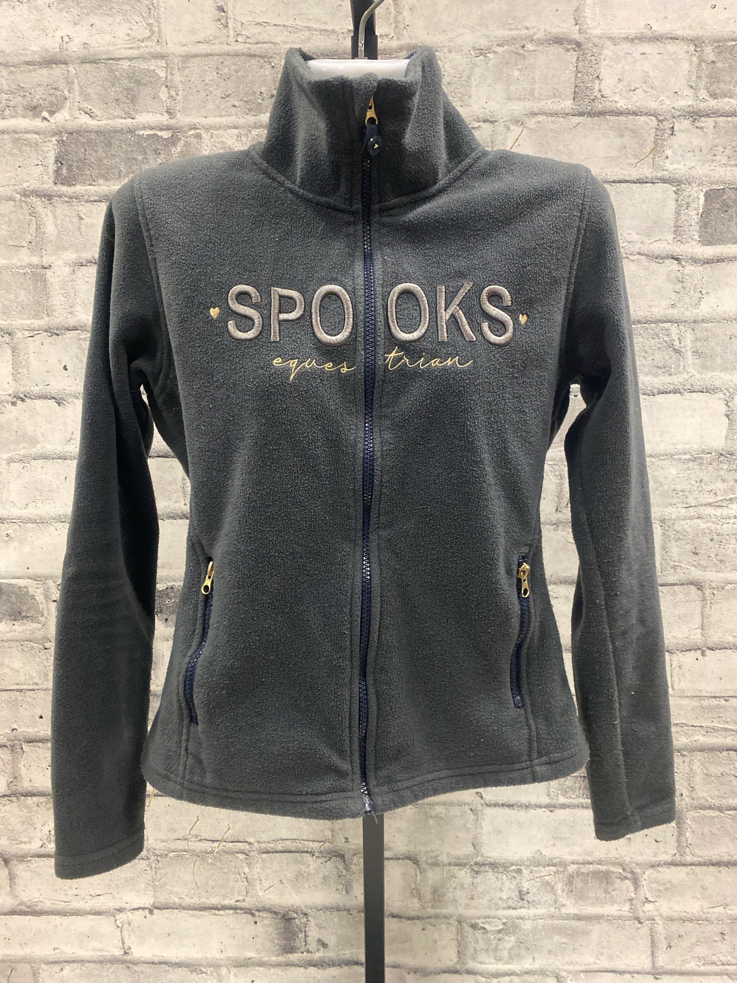 Spooks Equestrian Fleece Sweater Grey M