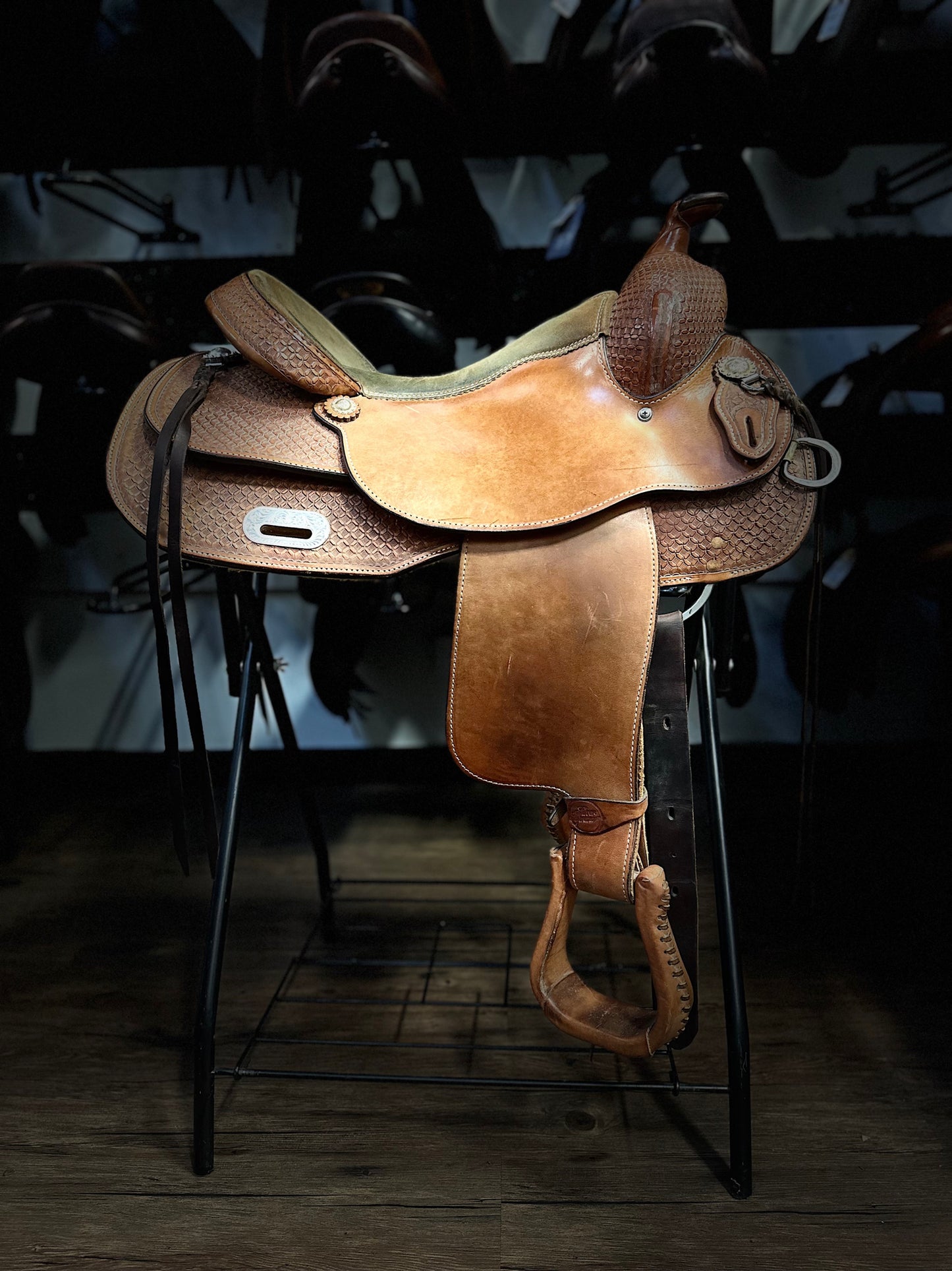 16" Silver Supreme Reining Saddle QH Bars - 7" Gullet