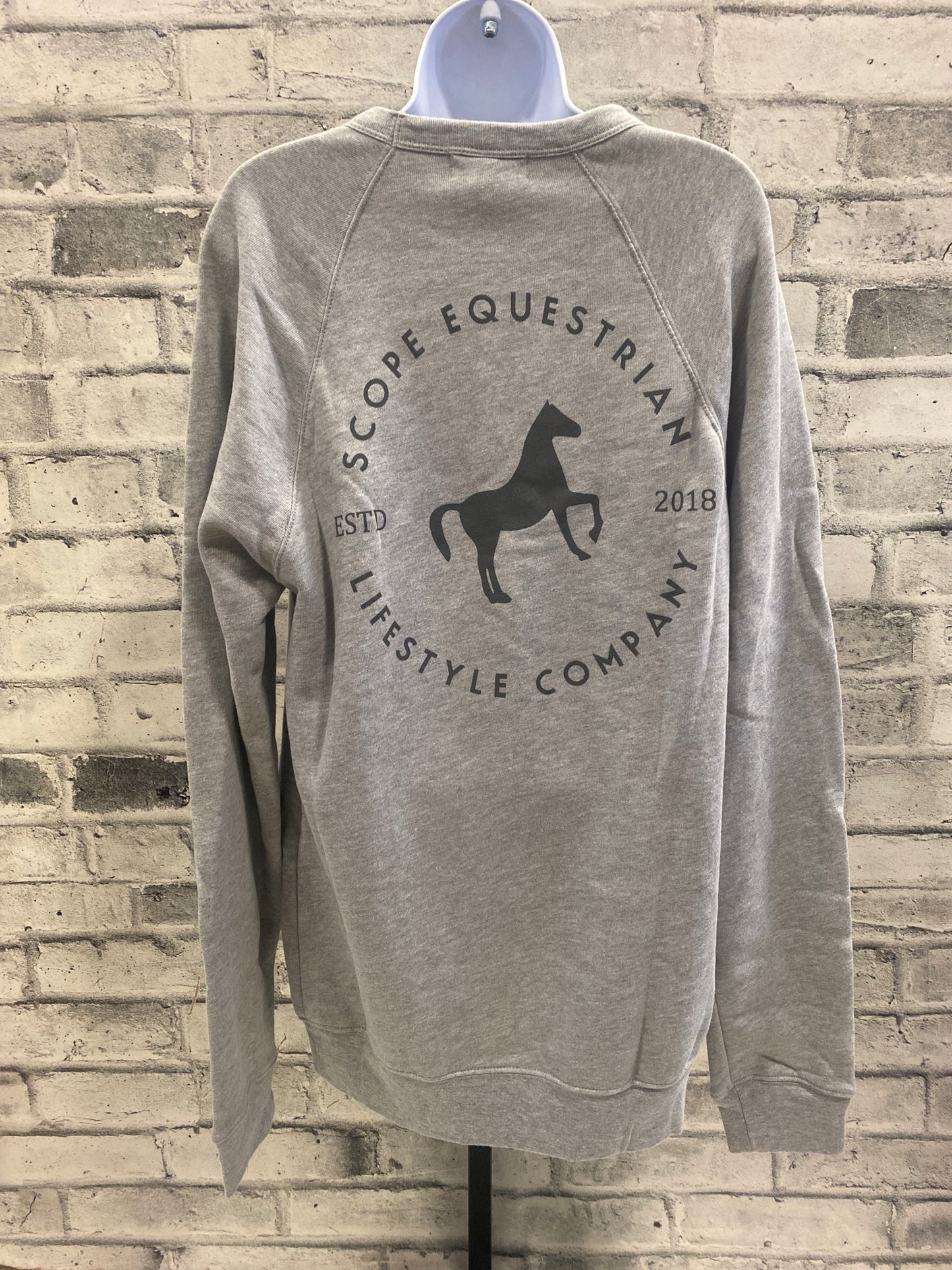 Scope Equestrian Crewneck Light Grey L