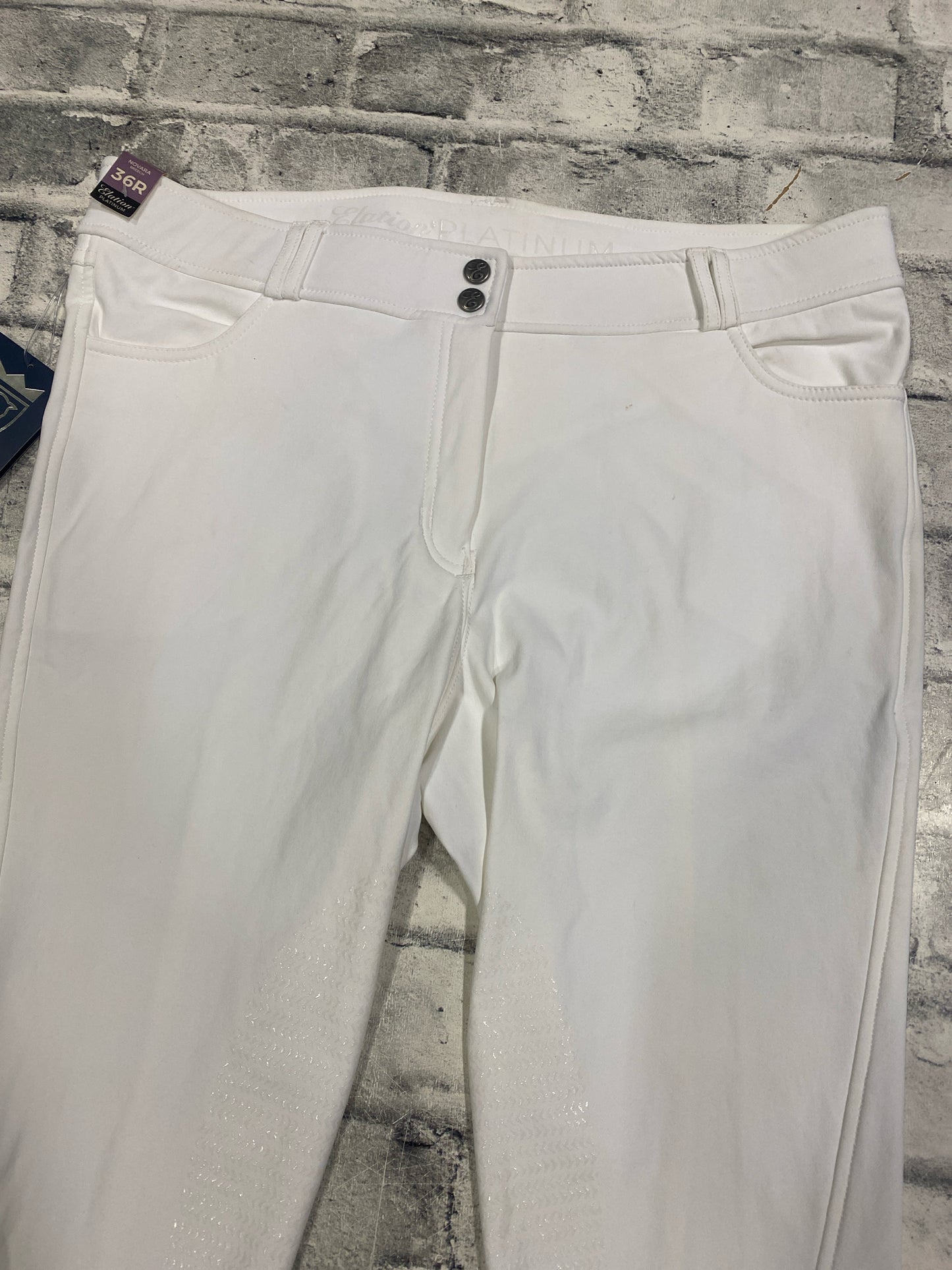 Elation Platinum FS Breeches White 36 NEW
