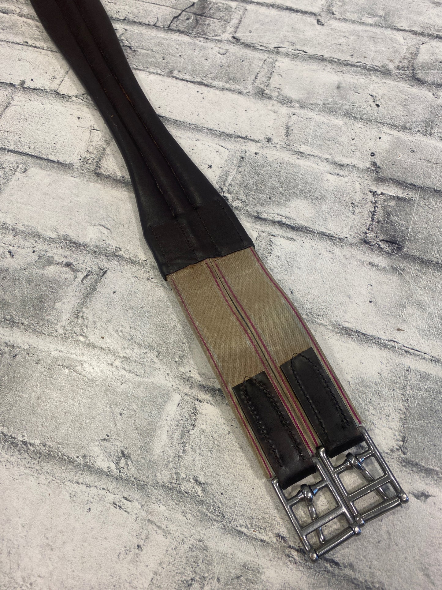 46" One Sided Elastic Leather Girth