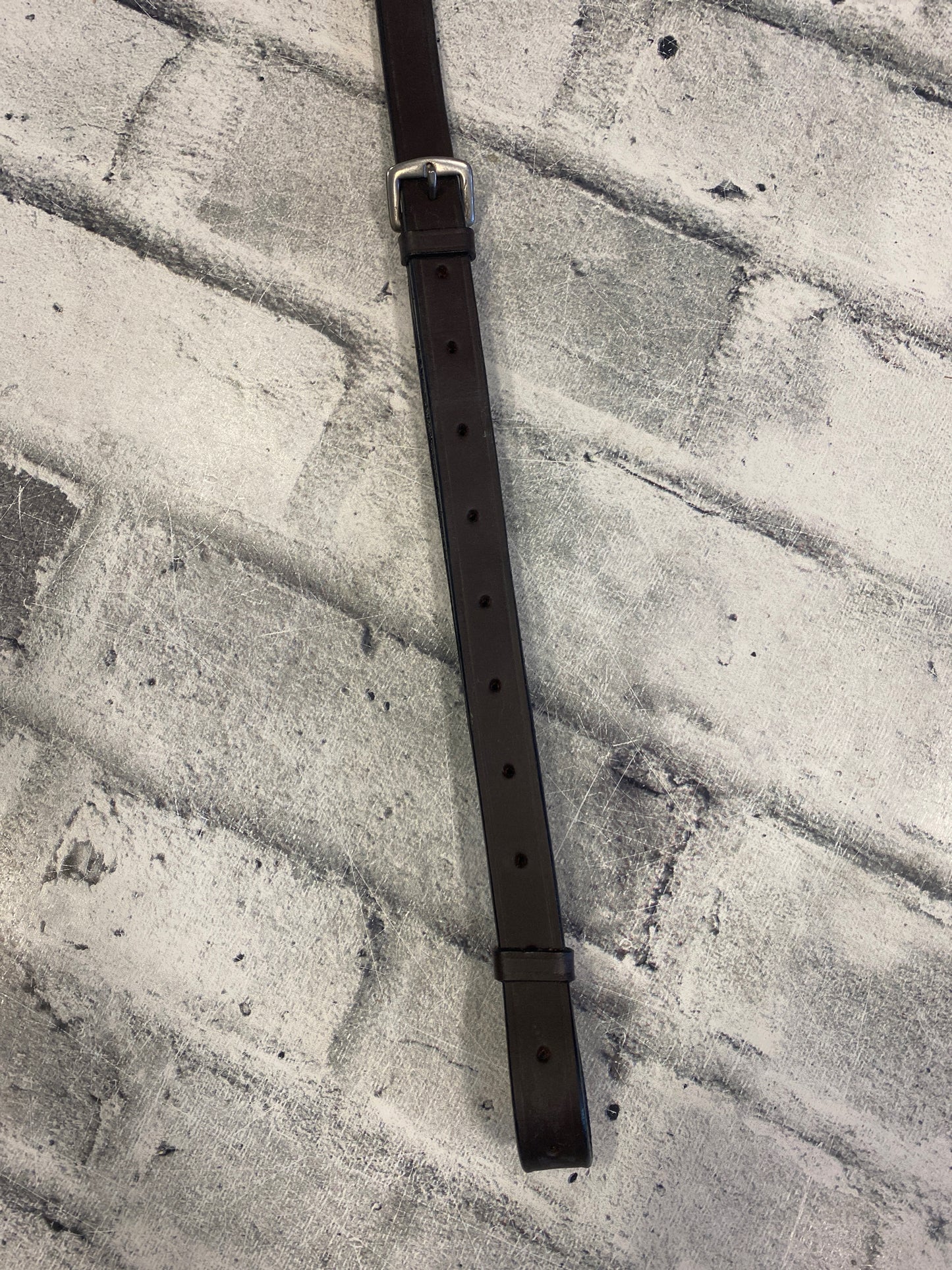Flat Leather Running Martingale Brown F