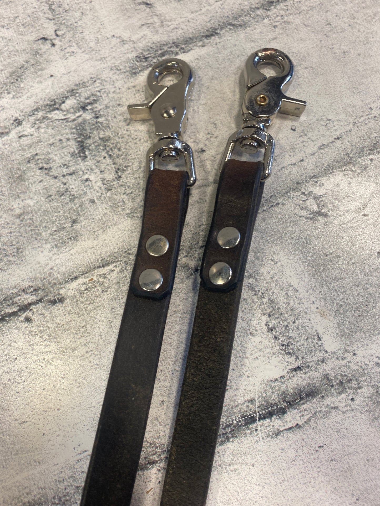 Laced Rein Bag Strap Brown 48"