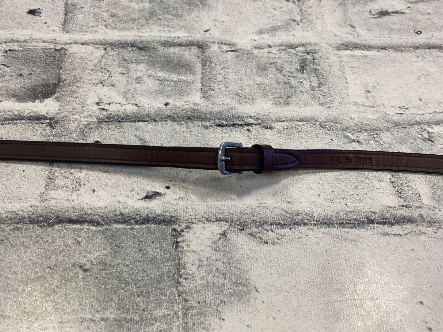 Val du Bois Leather Curb Reins Brown