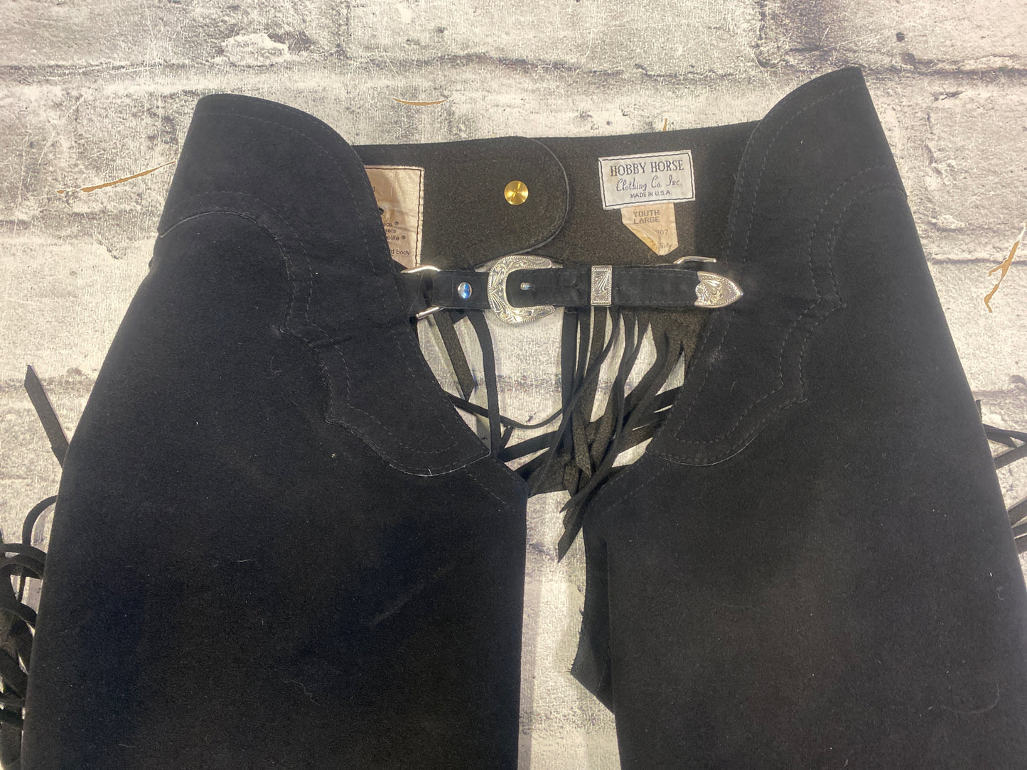 Hobby Horse Co. Suede Chaps Black Youth L