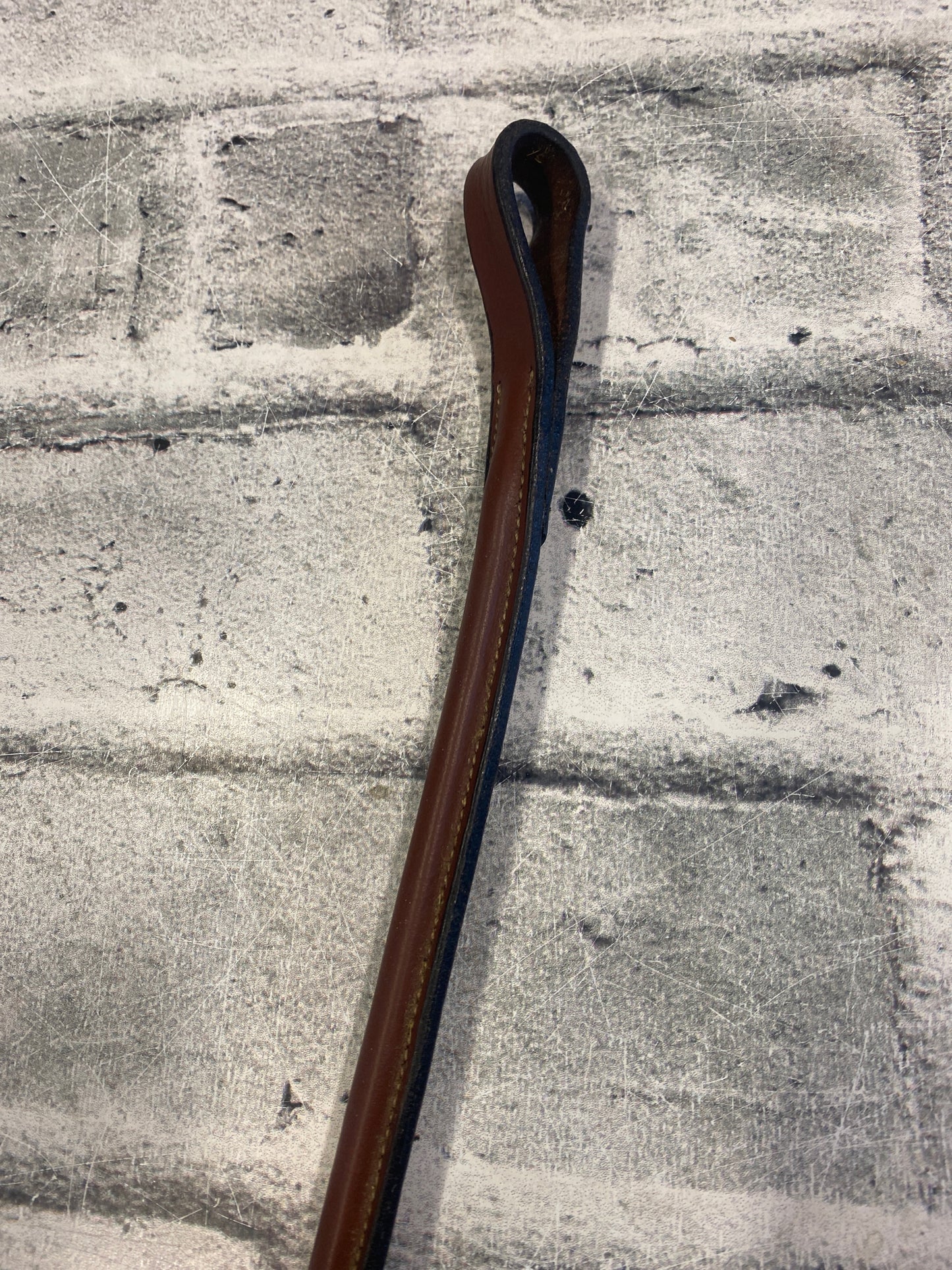 Raised Fancy Stitch Standing Martingale Brown XFull