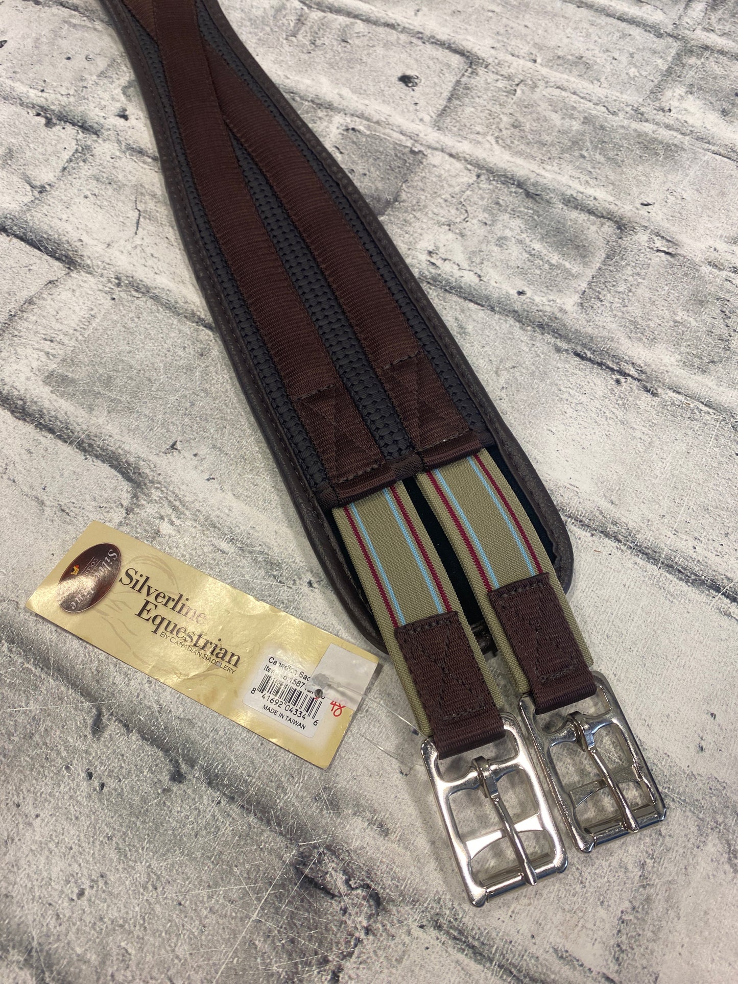 48" Silverline Equestrian Neoprene Schooling Girth Brown NEW