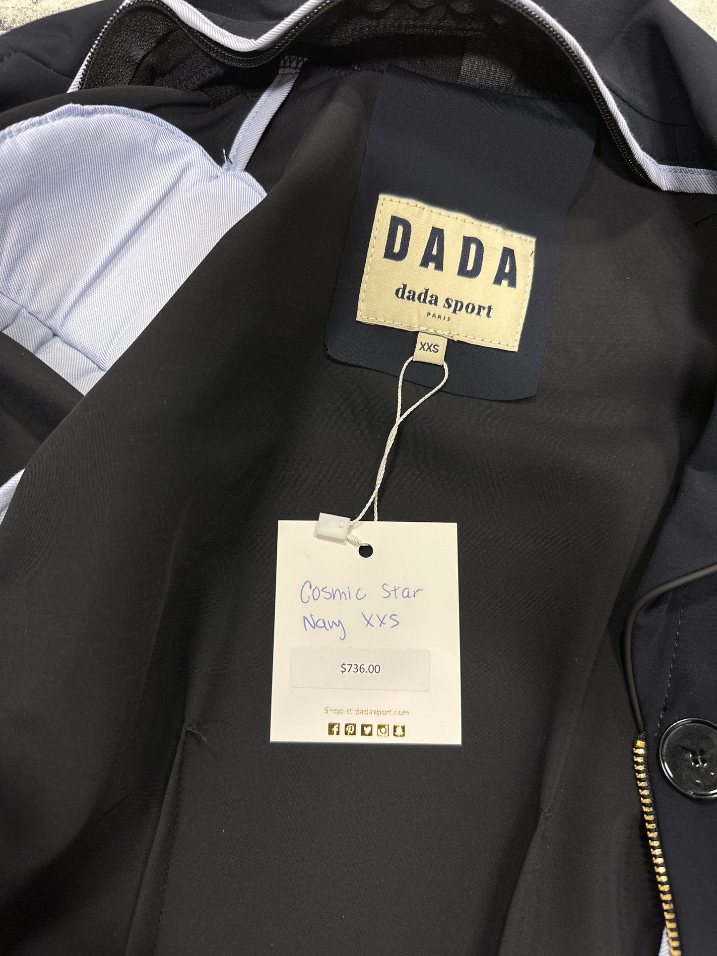 Dada Sports Cosmic Star Show Jacket Navy XXS
