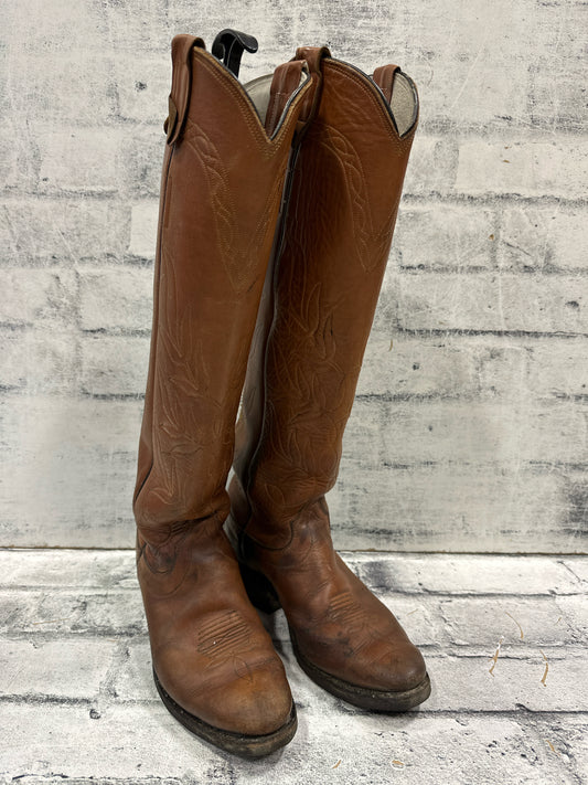 Olathe 18" Cowboy Boots Brown 7C