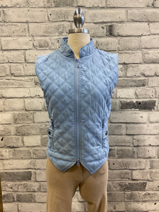 Elation Quilted Vest Periwinkle S