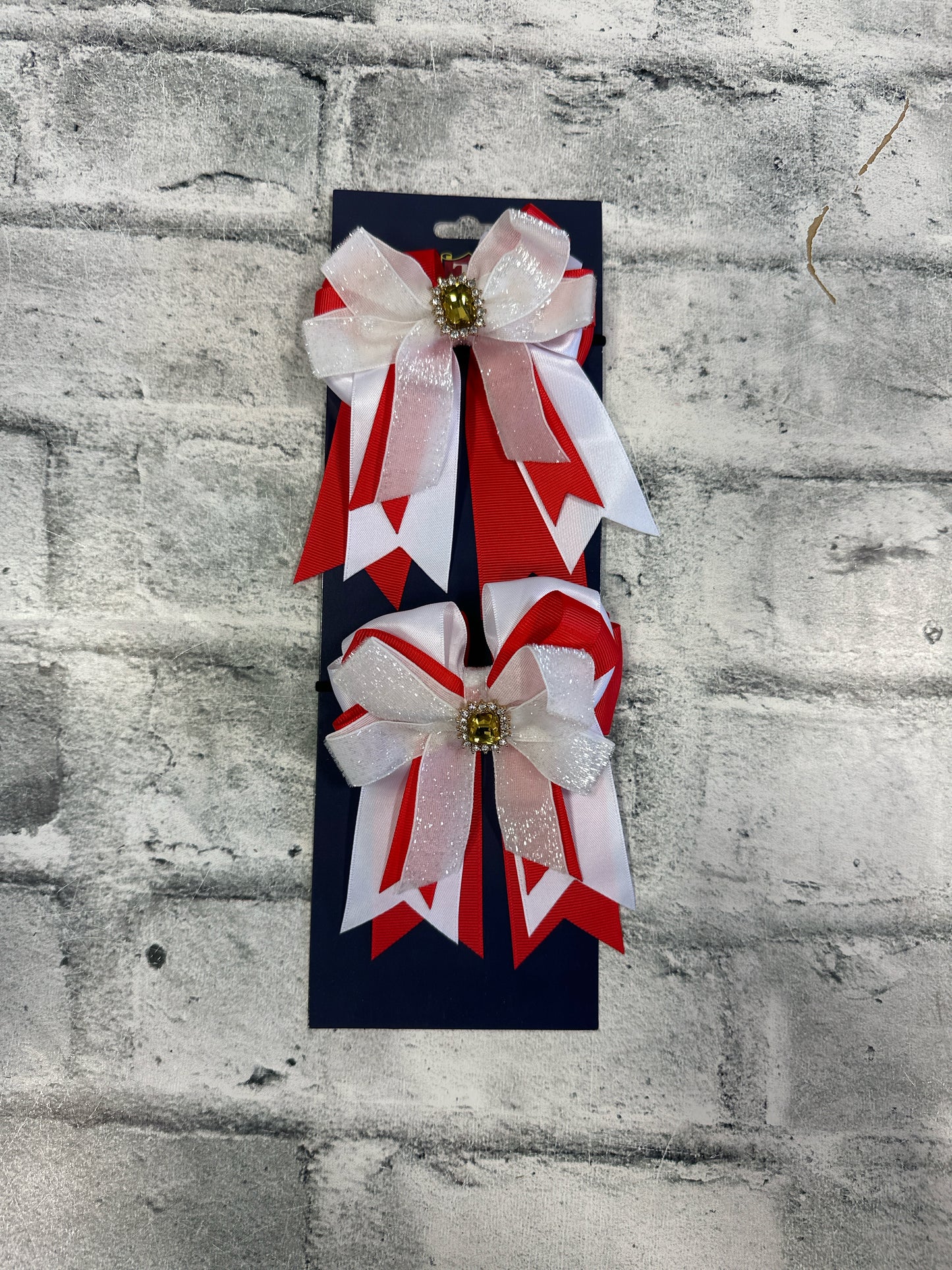 Trinity Equestrian Show Bows Red NEW