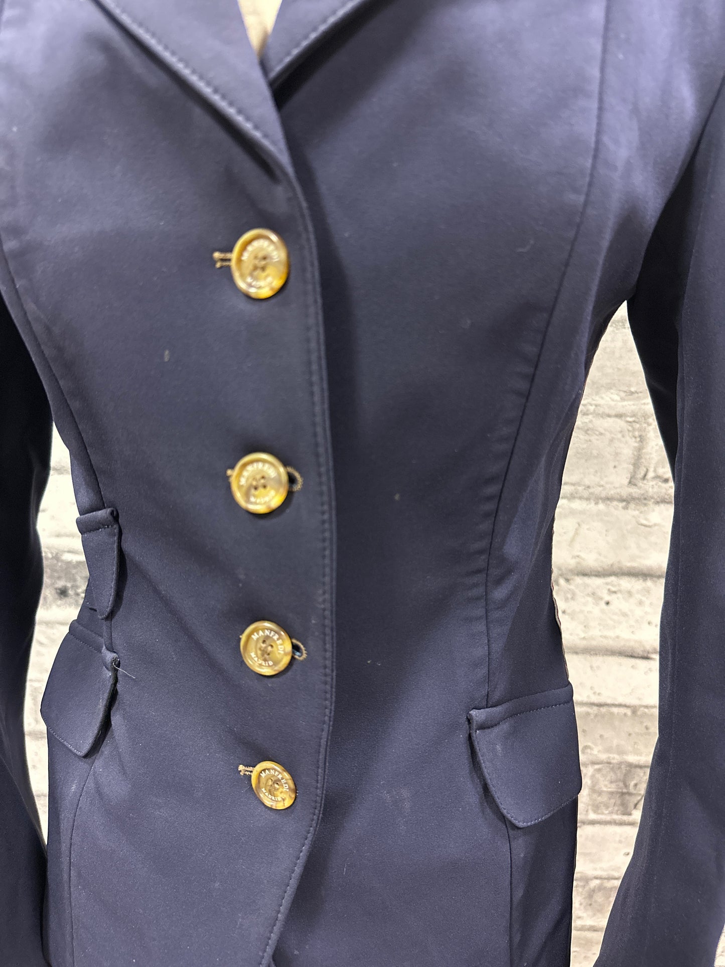 Manfredi Fontana Show Jacket Navy EU 38R (US 6R)