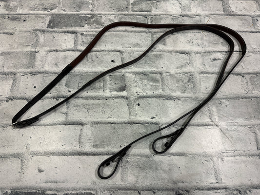Rubberized Reins Brown NEW