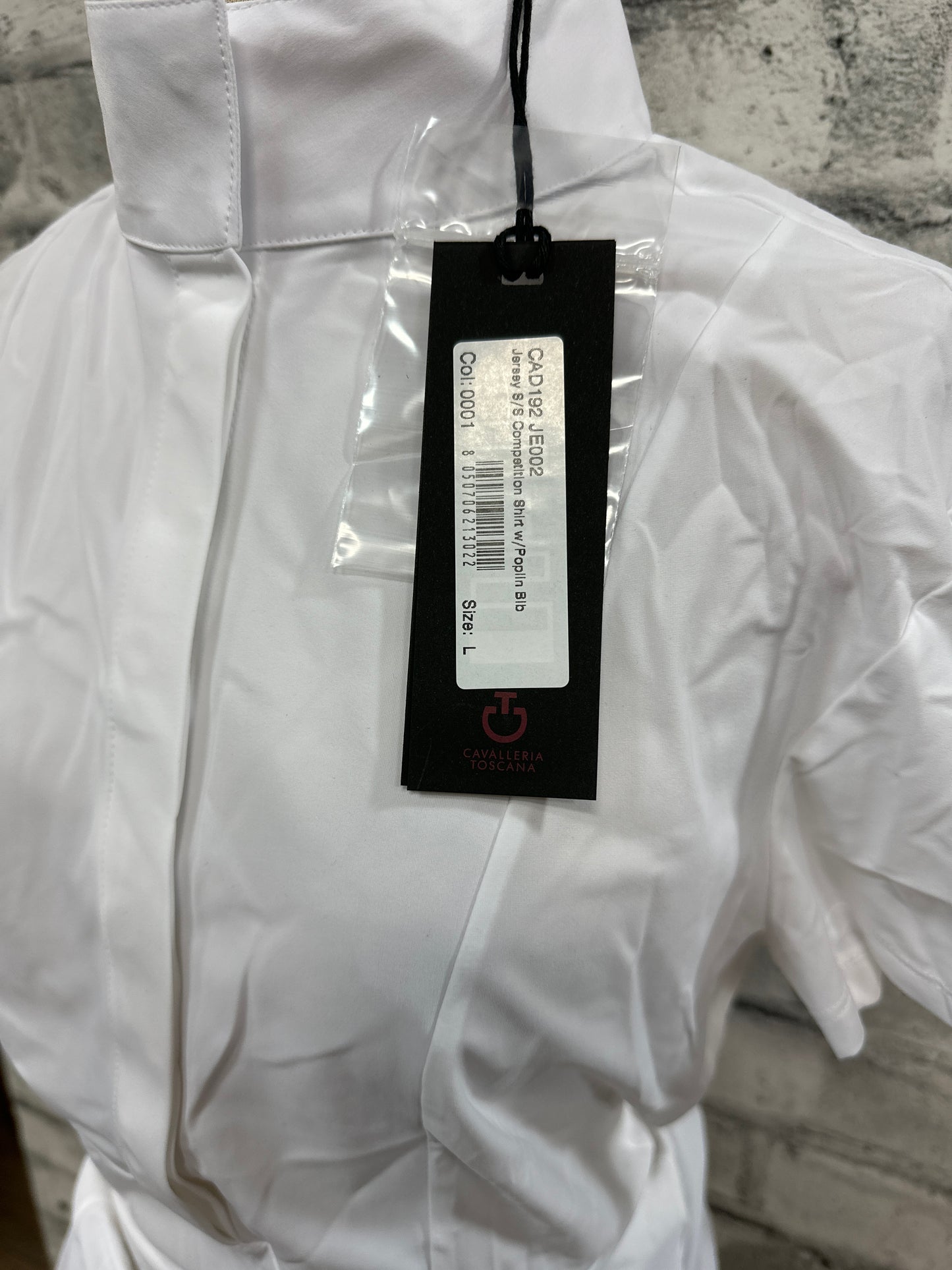 Cavalleria Toscana Jersey S/S Show Shirt White L