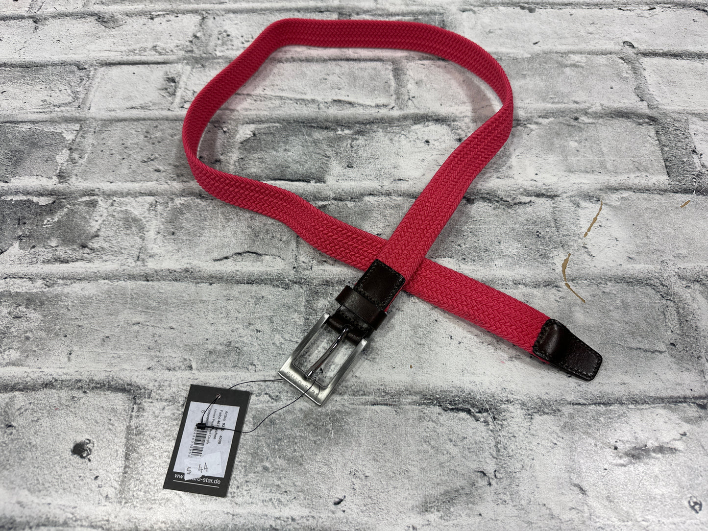 Euro-Star Braided Belt Pink 32 NEW