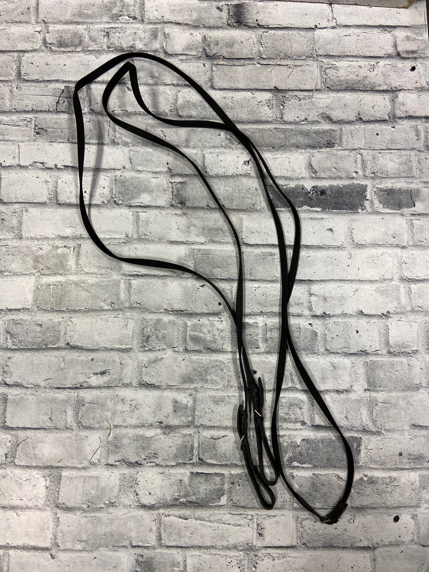Cotton Web Draw Reins Black
