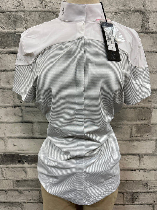 Cavalleria Toscana Pin Stripe S/S Jersey Shirt L