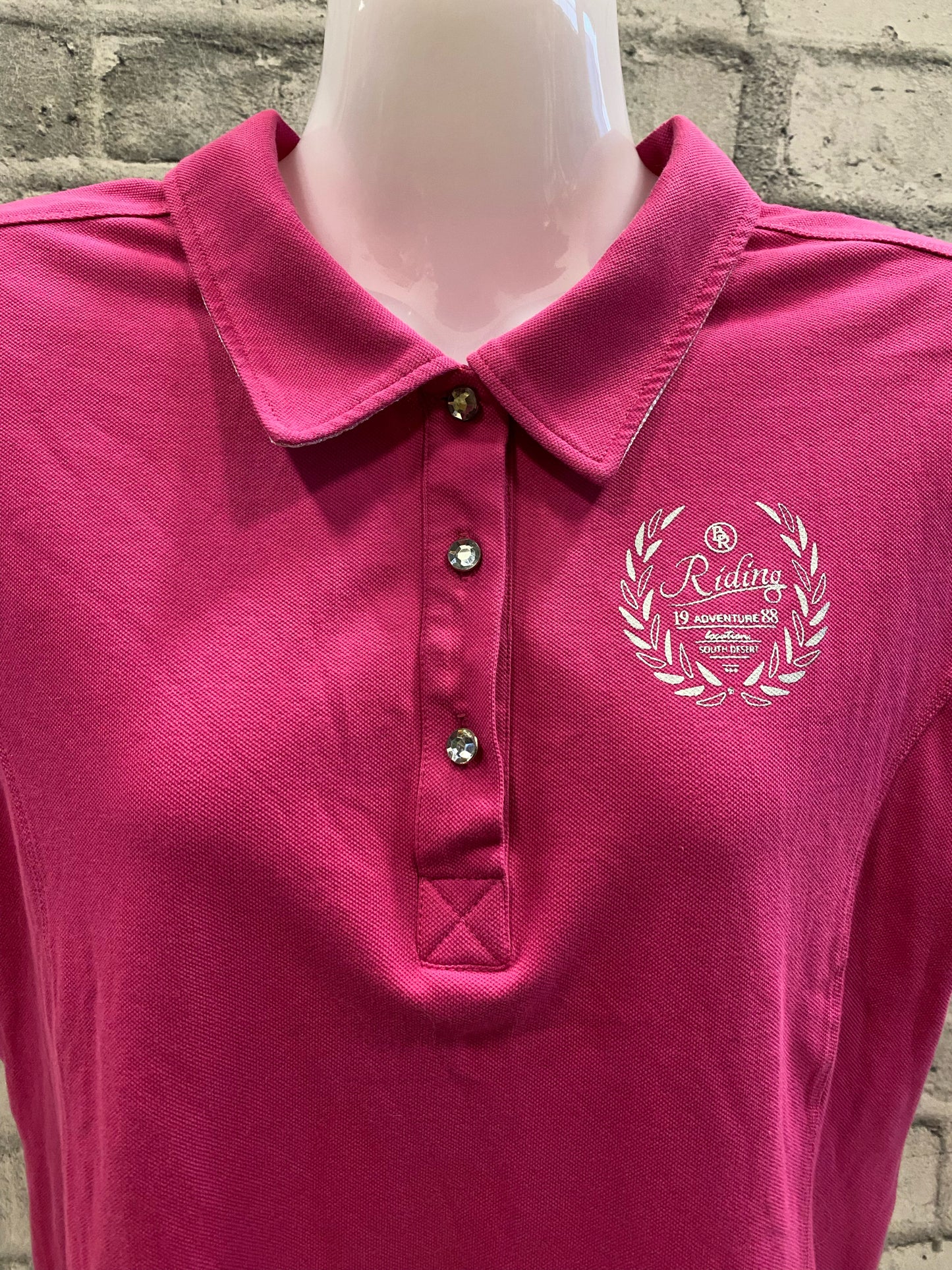 BR SS Polo Pink L