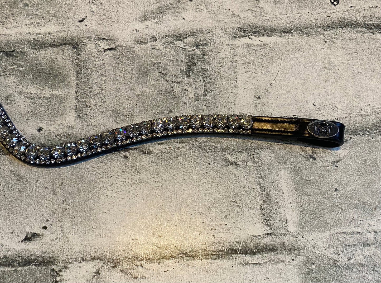 16" Kentucky Horseware U Shaped Browband w/Crystals