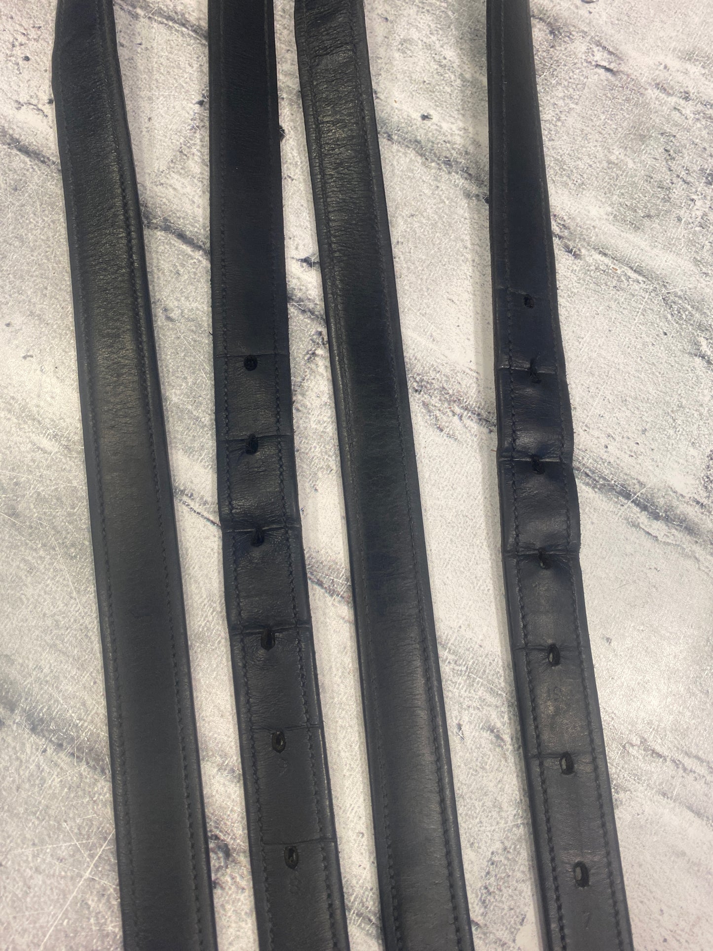 60" Stirrup Leathers Black