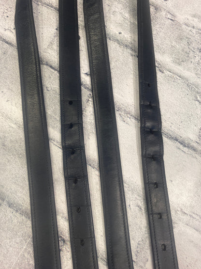 60" Stirrup Leathers Black